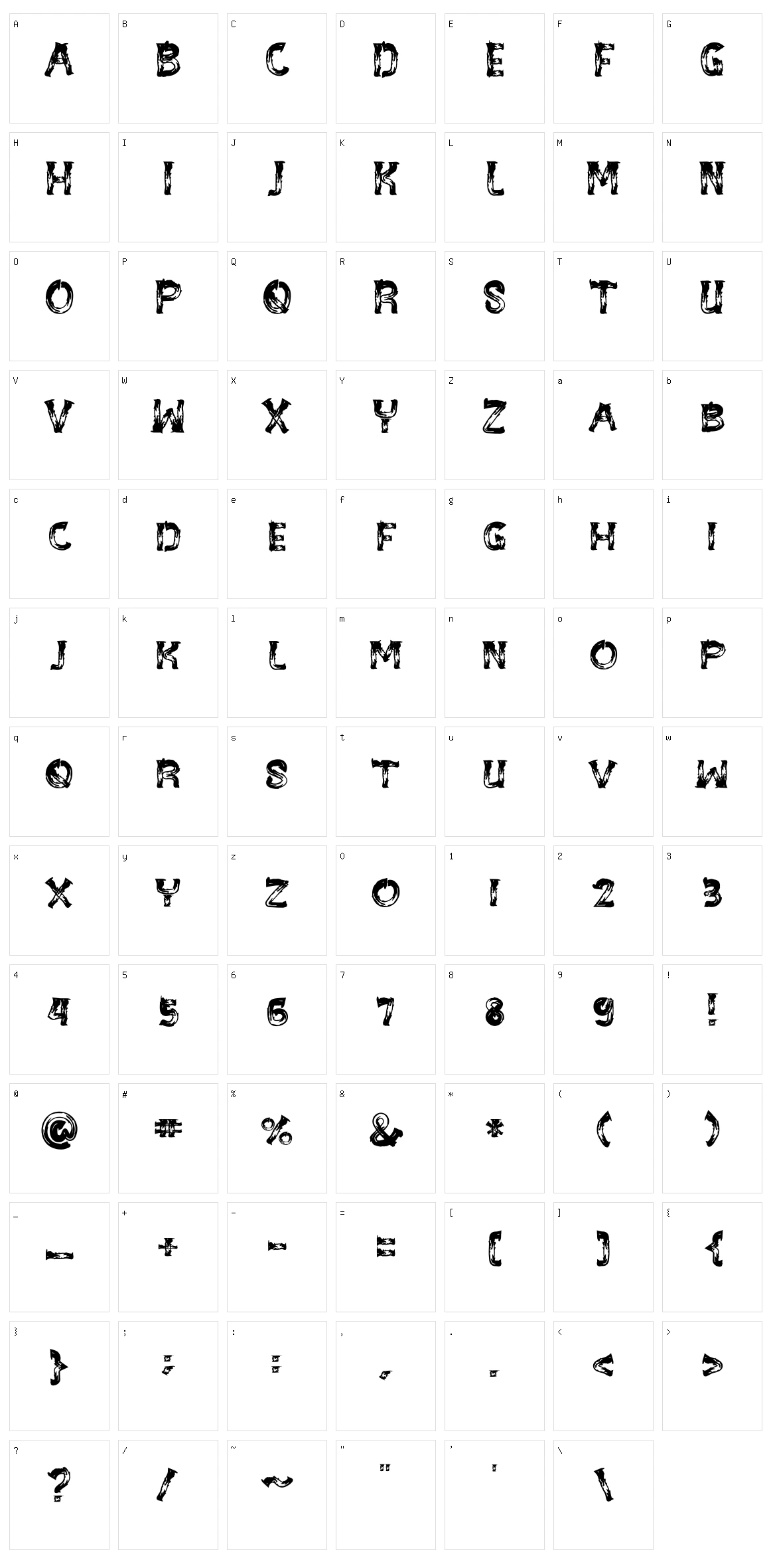 Be Wild Brush Character Set