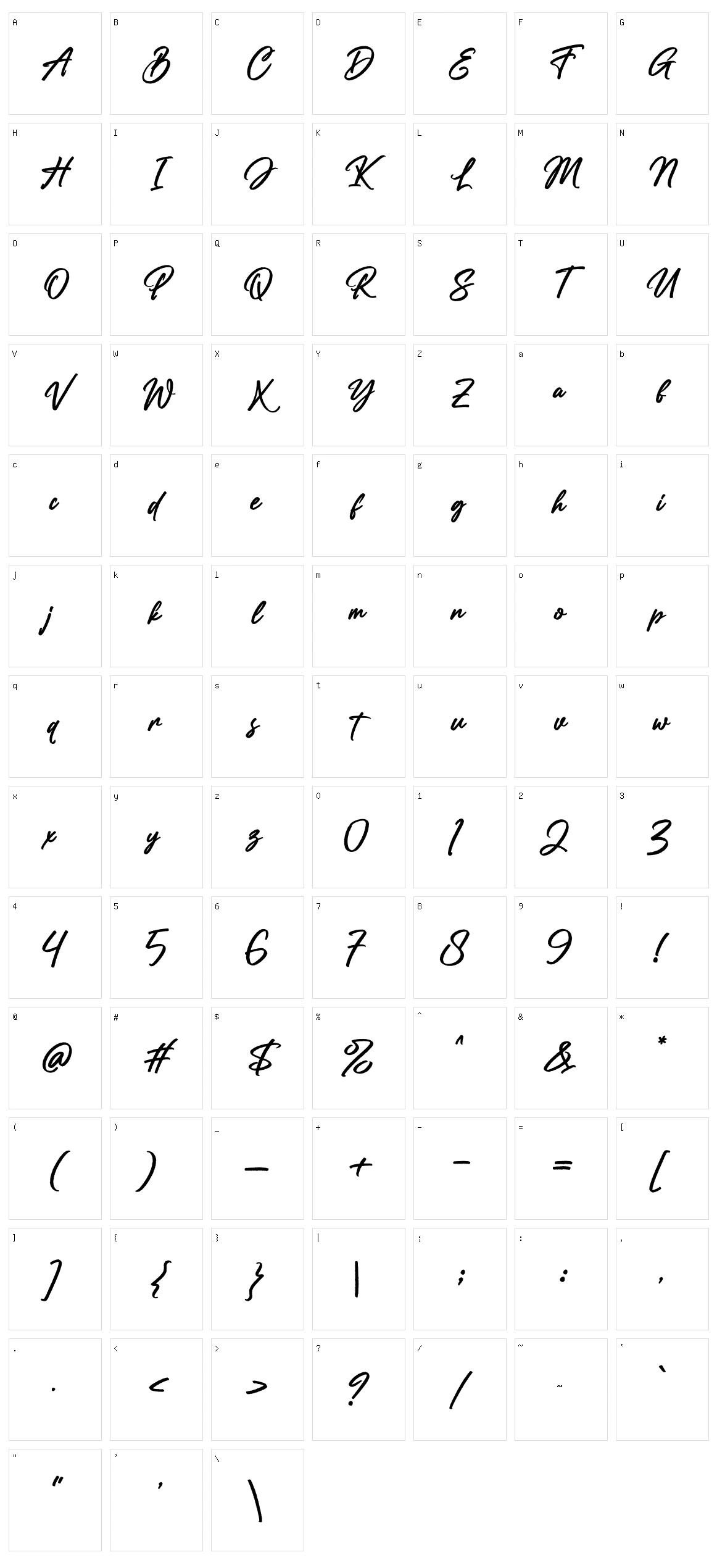 Rollanda Character Set