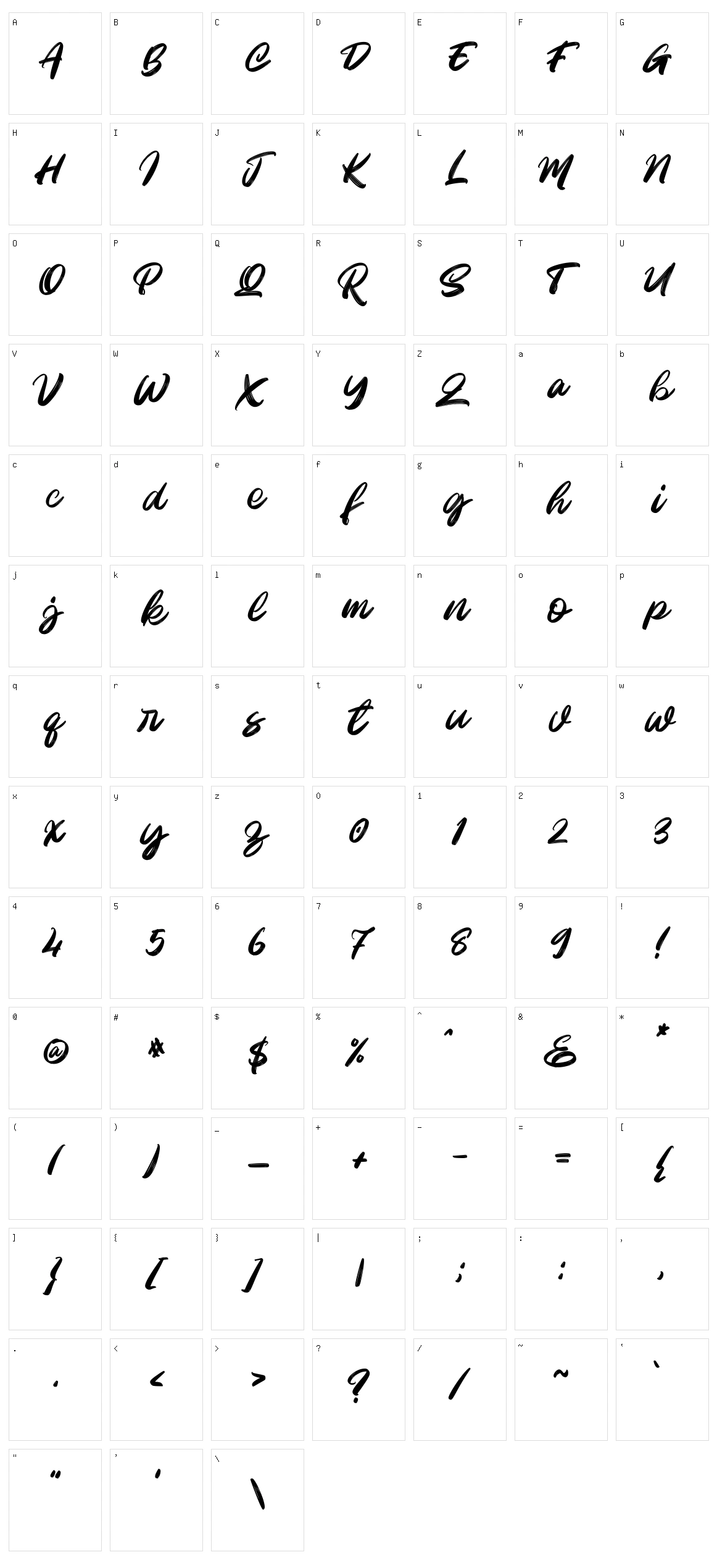 Santaray Character Set