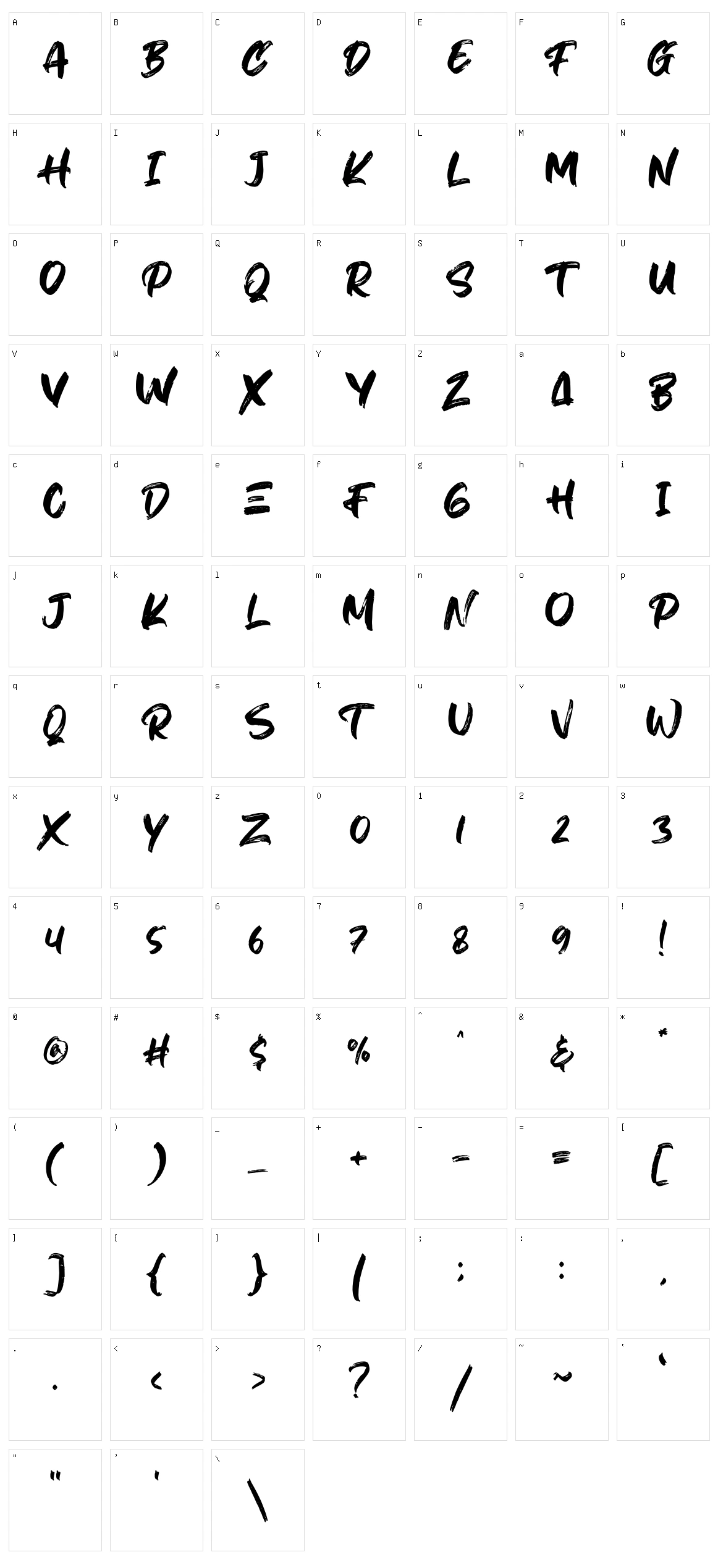 Hiruzen Exist Character Set