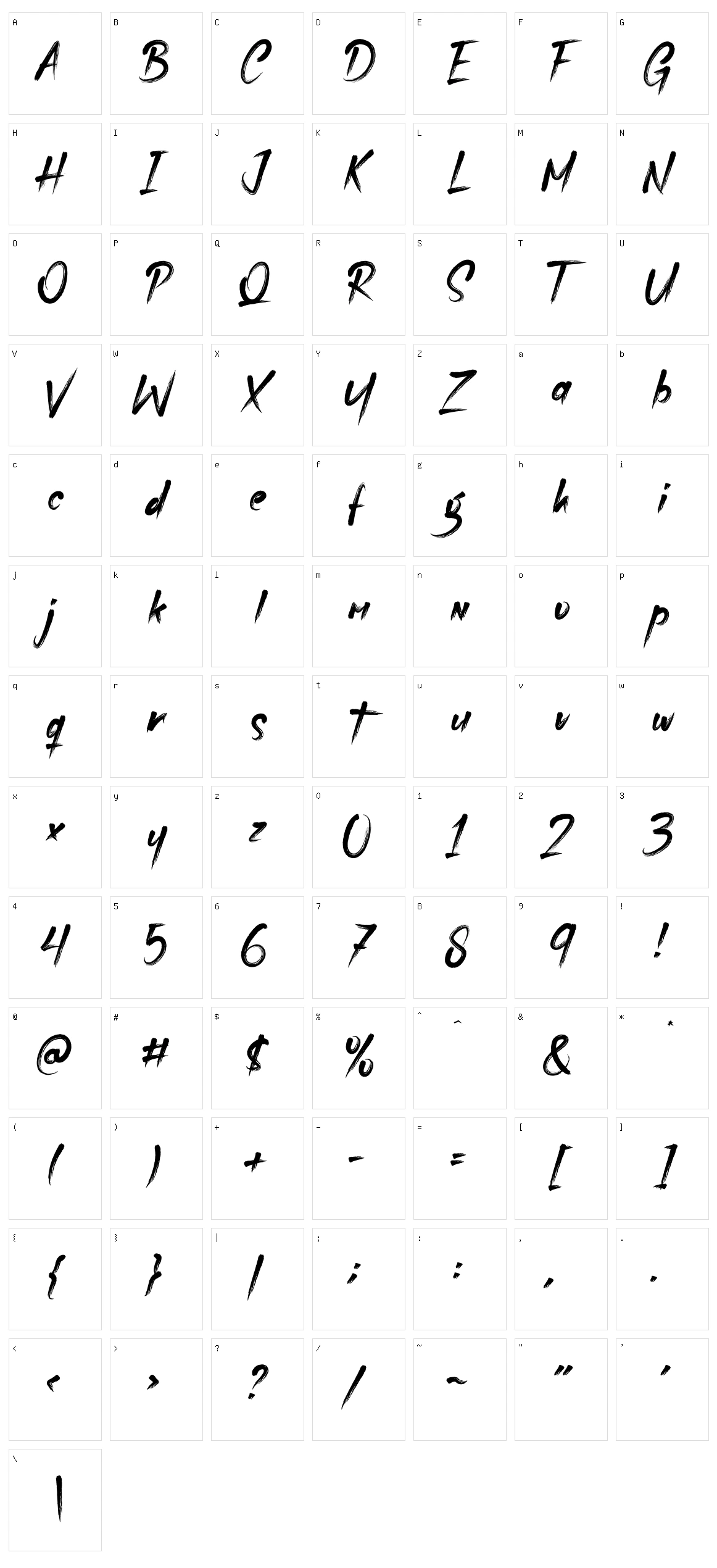 Realguy Character Set