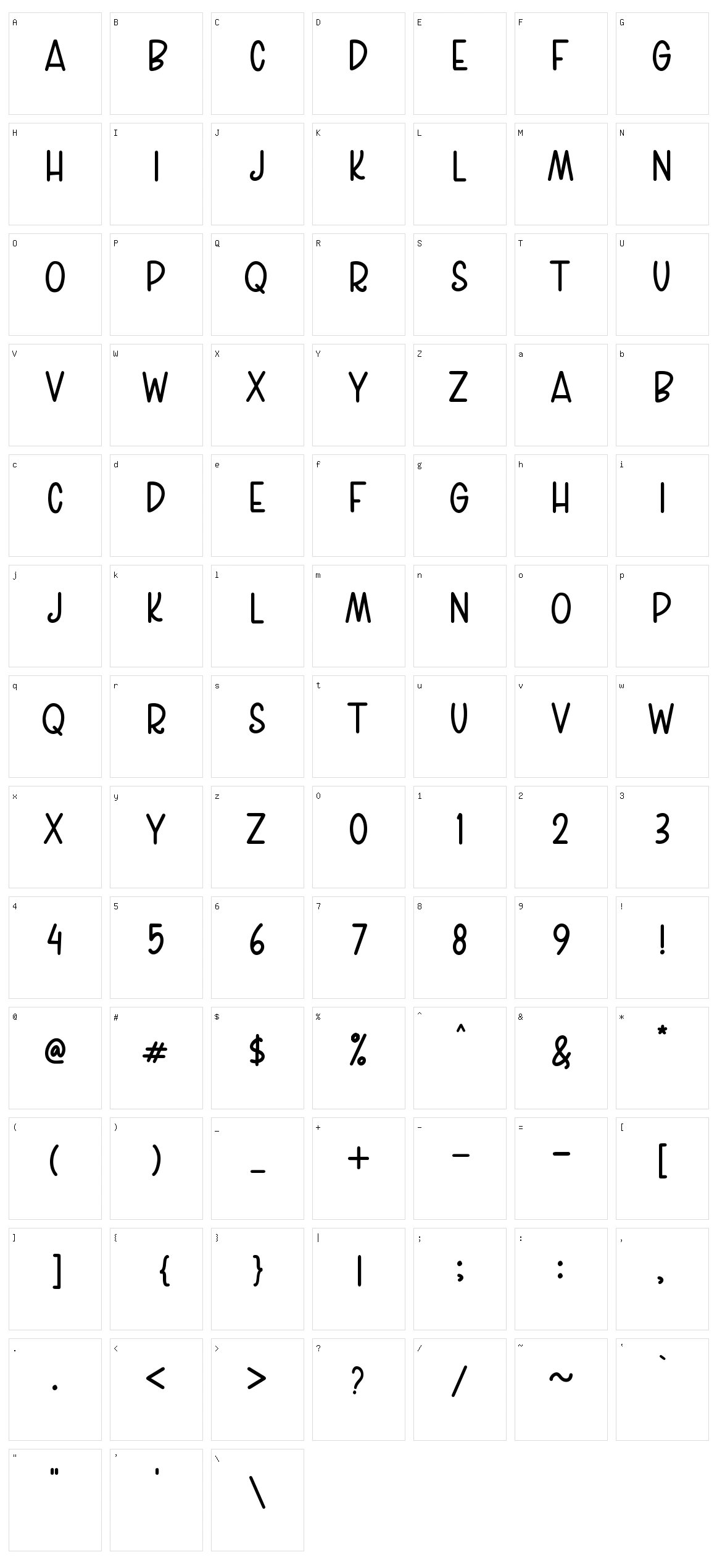 Lovely Valentine Script Character Set