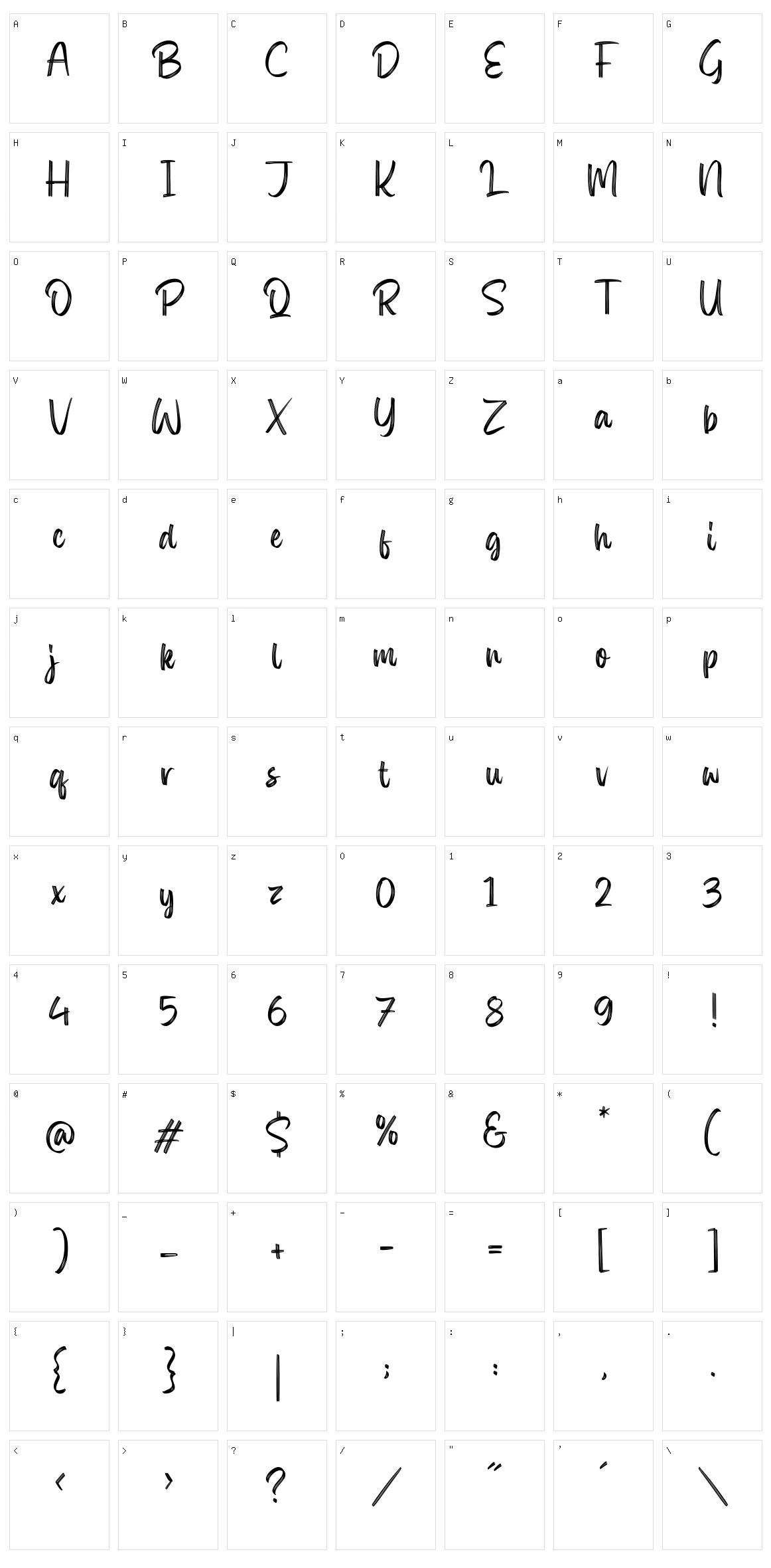 Olympica Character Set
