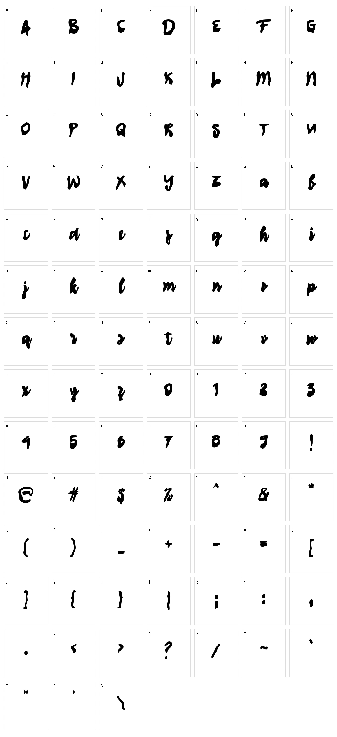 c Cereal Character Set