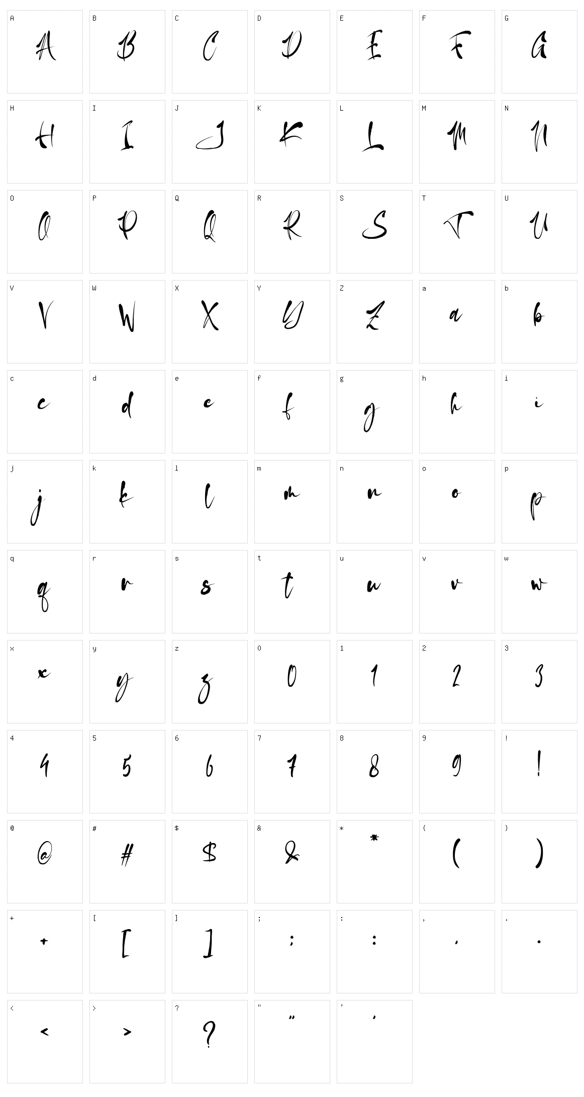 Aleita Character Set