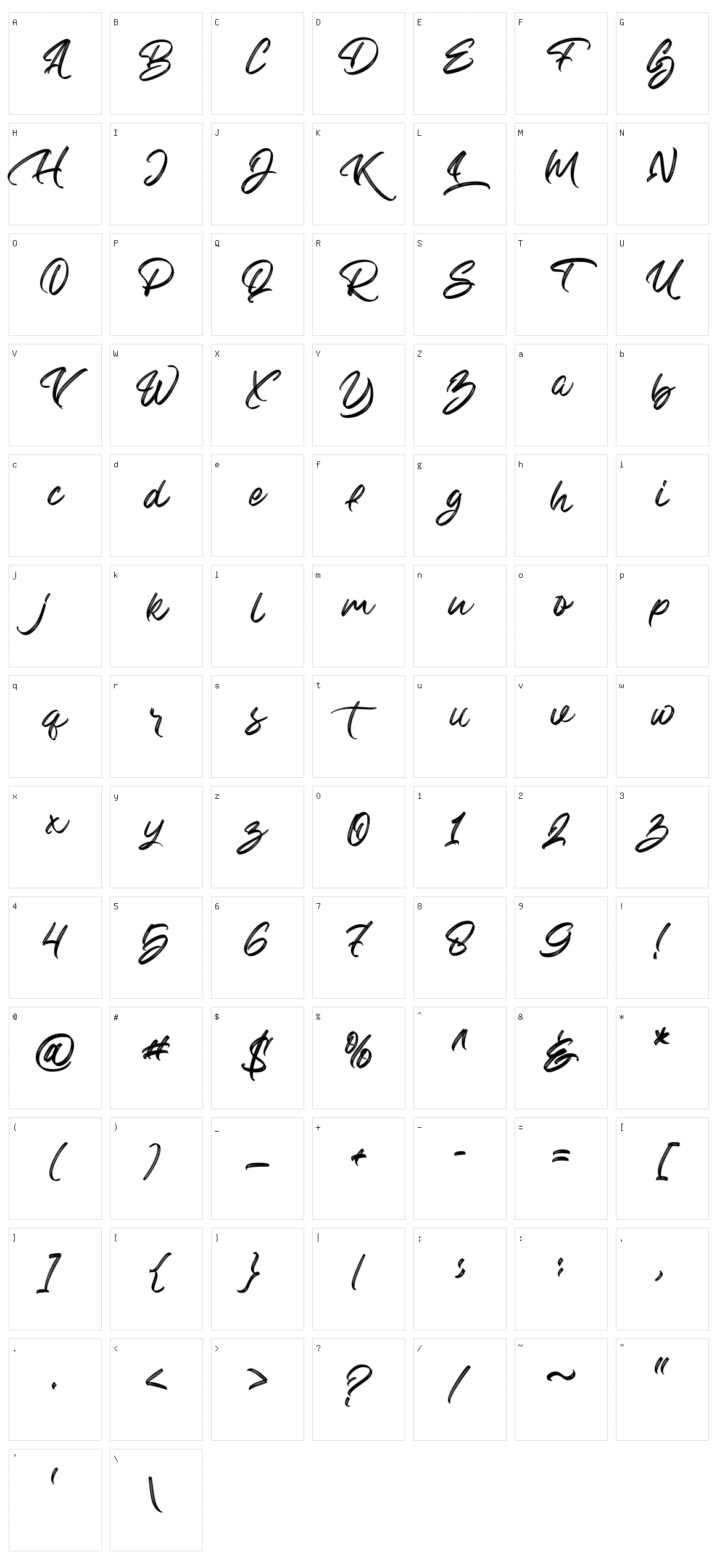 Bright Heritage Textured Character Set