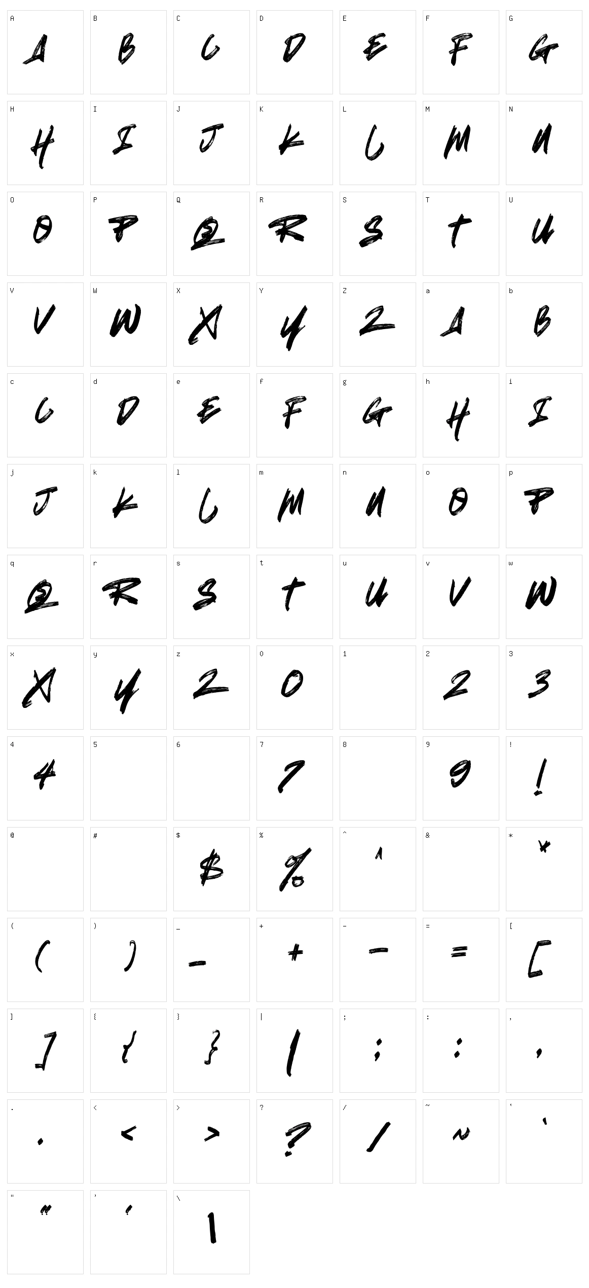 Bad Habits Character Set