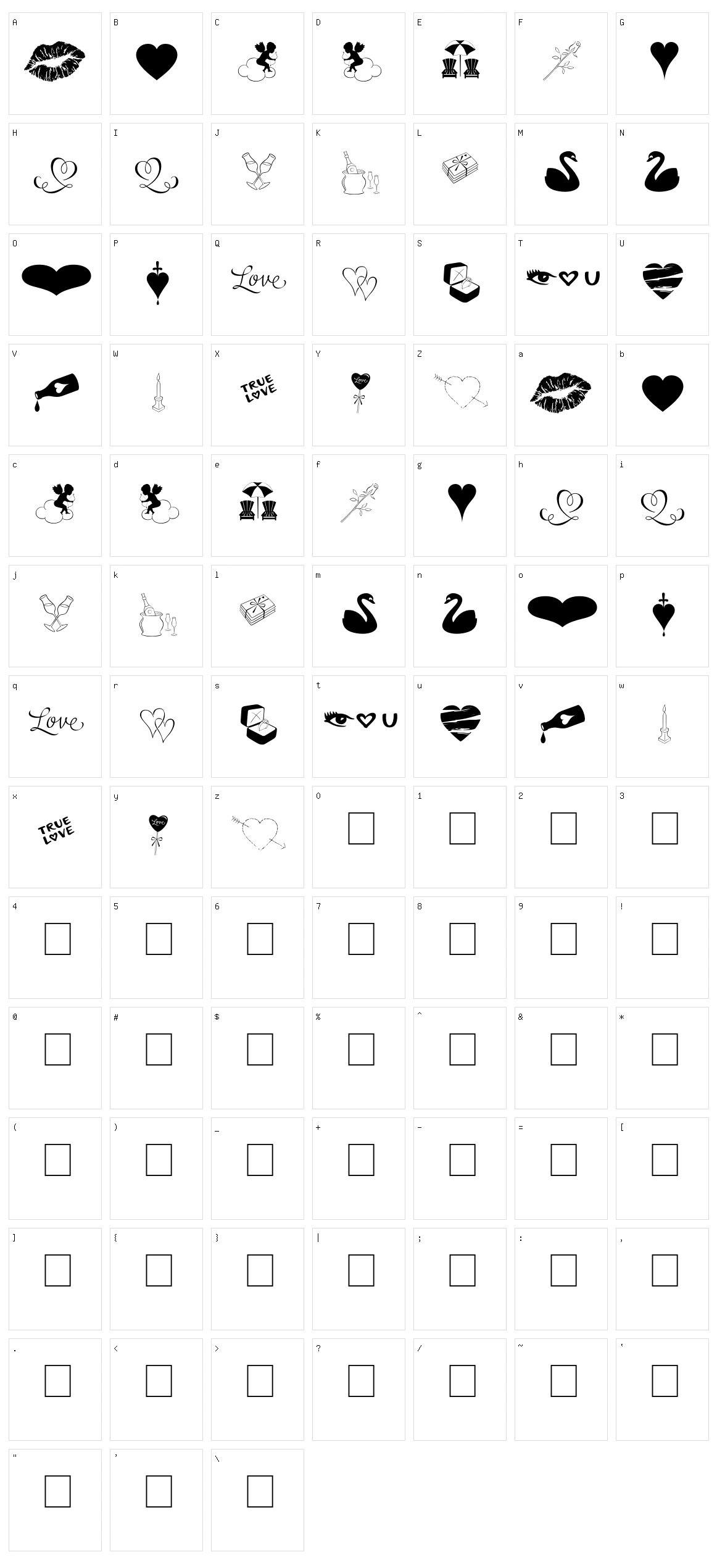 Love Romance Character Set