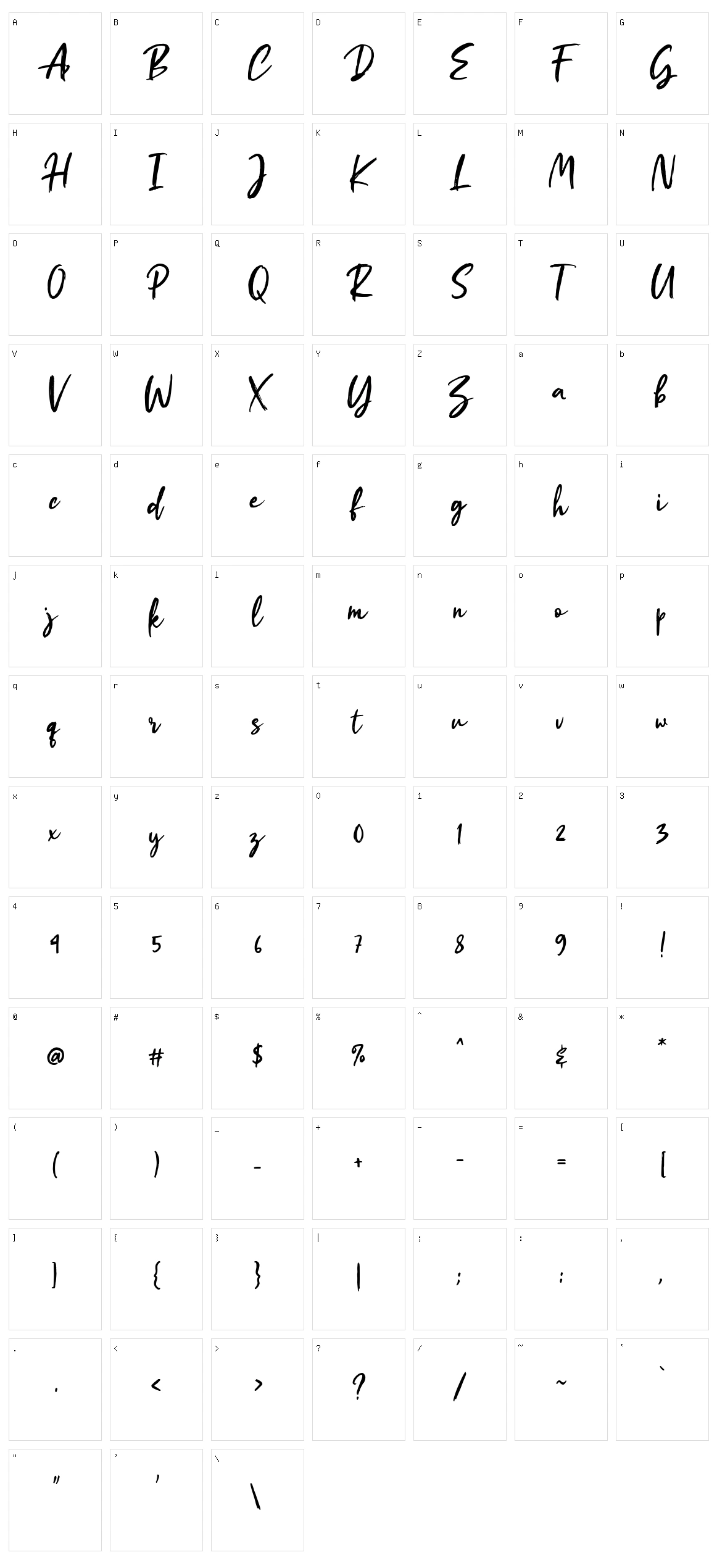 Tazkia Character Set