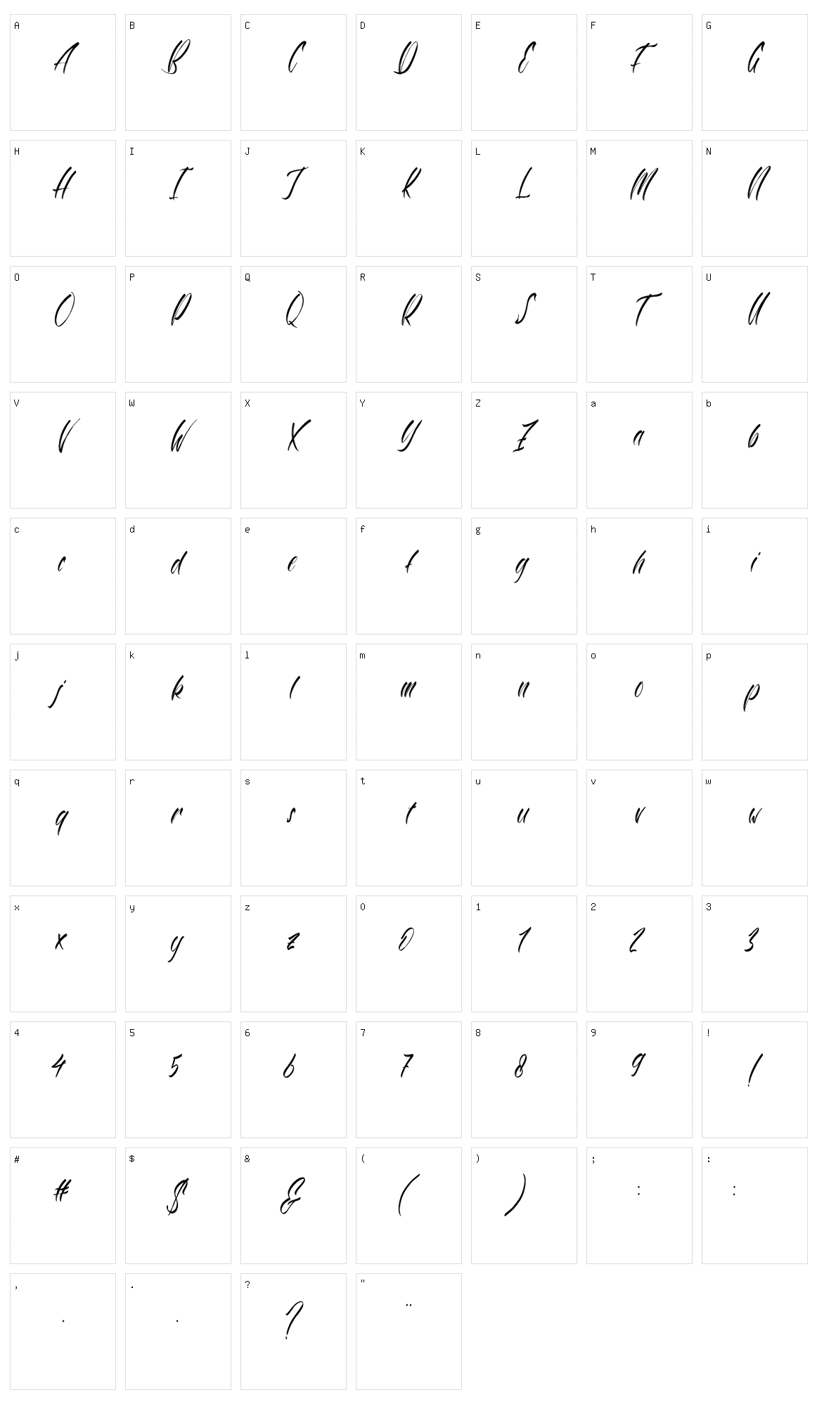 Antartika Display Character Set