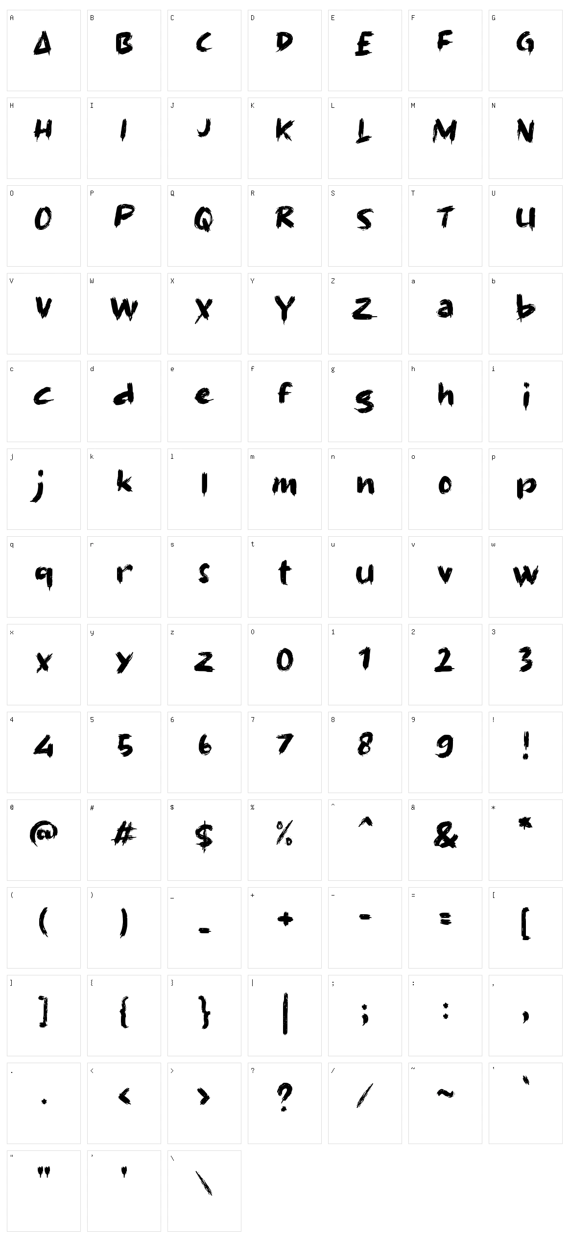 e Ez Win Character Set