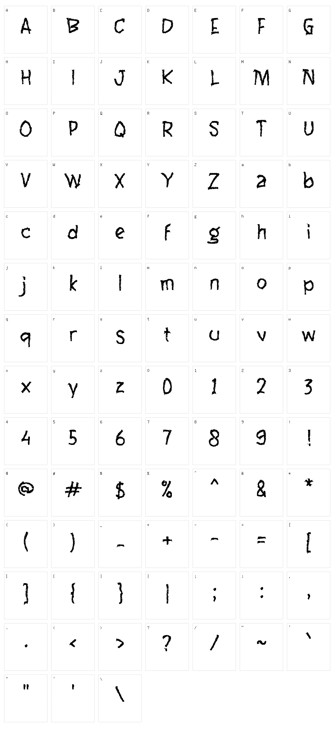 e Edushare Character Set