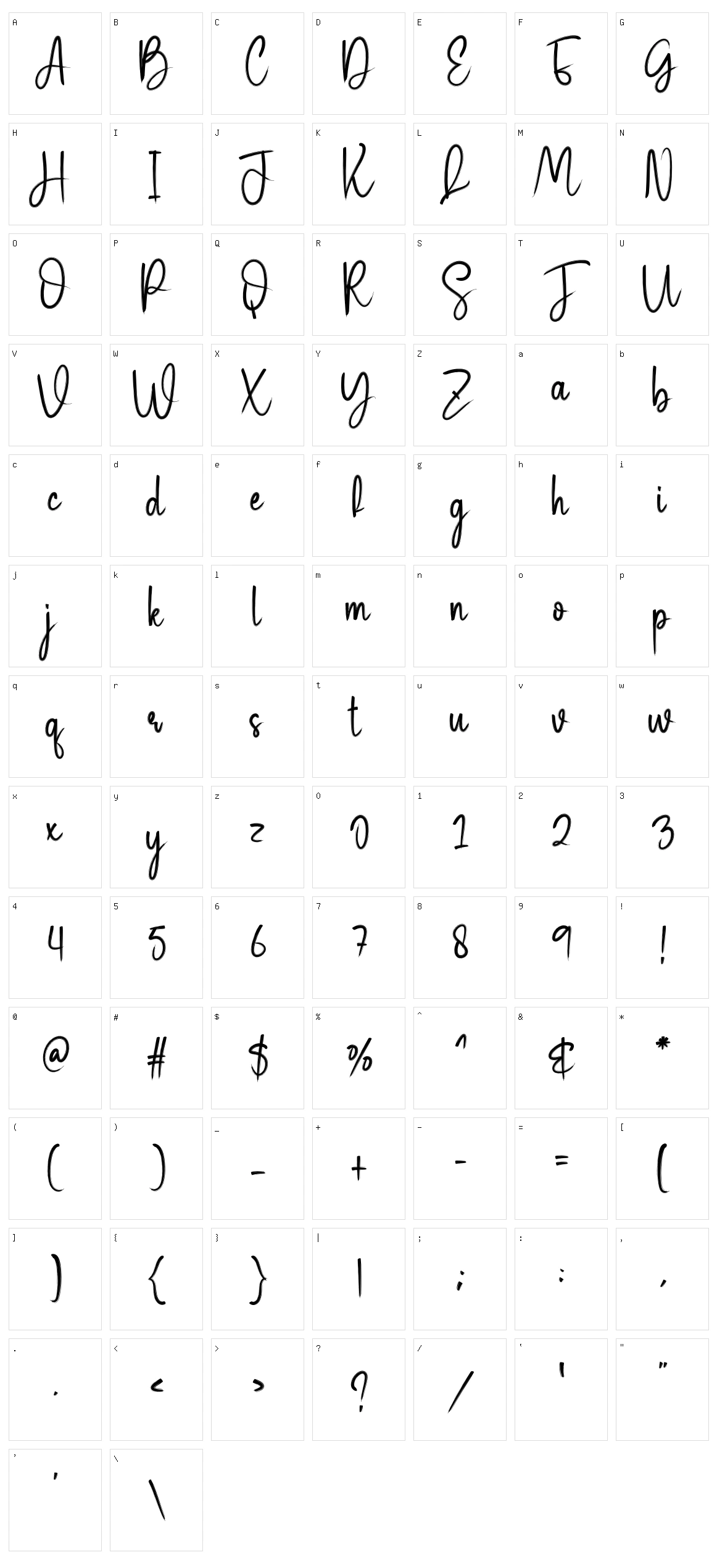 Picture Character Set