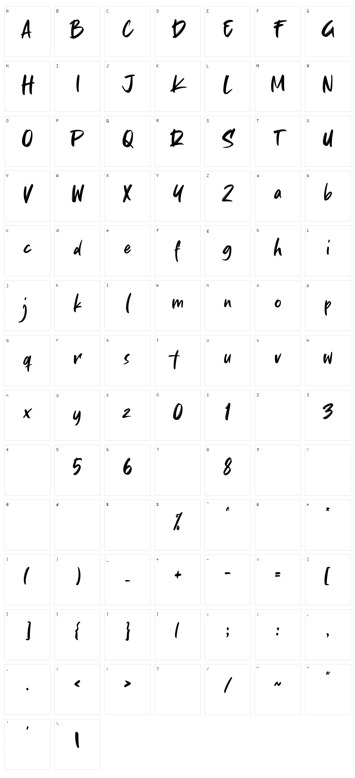 Backflipss Character Set