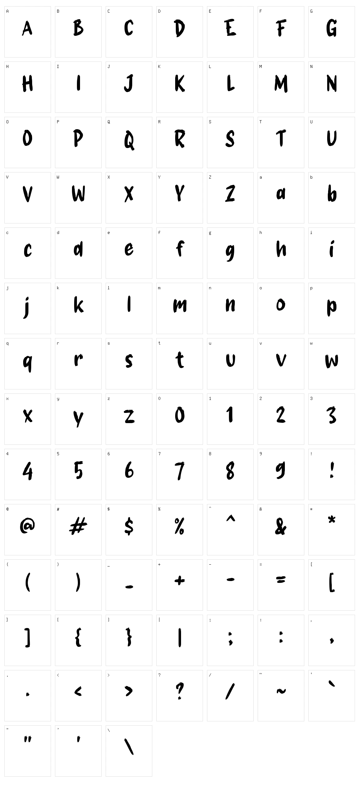 g Gerus Character Set