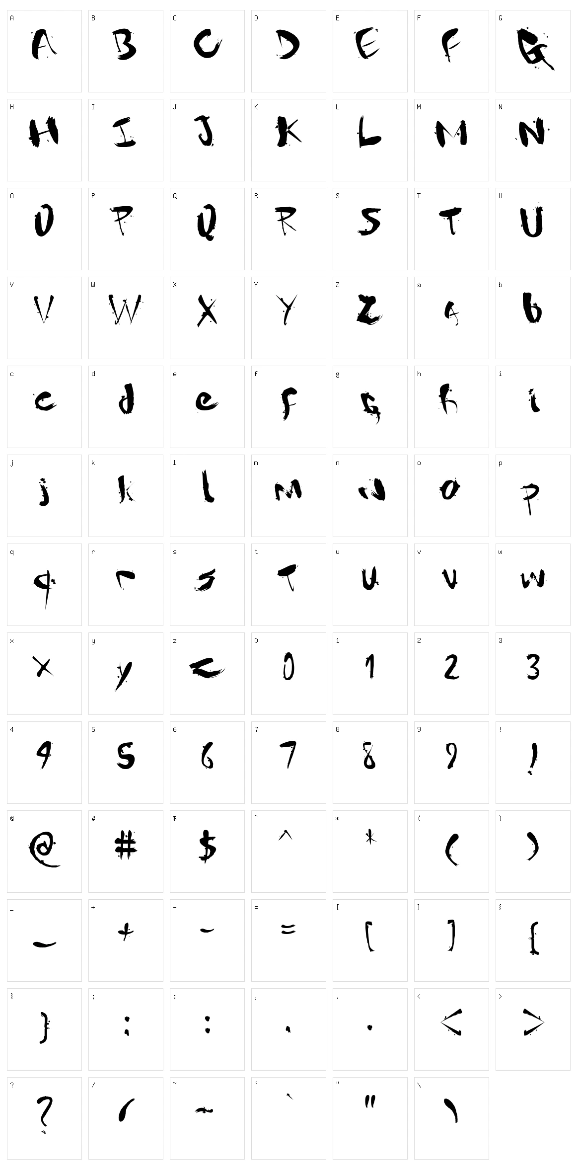 Gantz Character Set