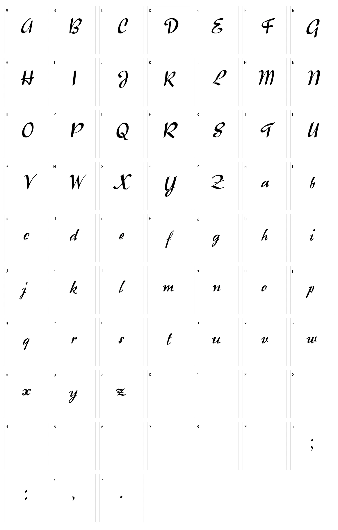Raindrops Character Set