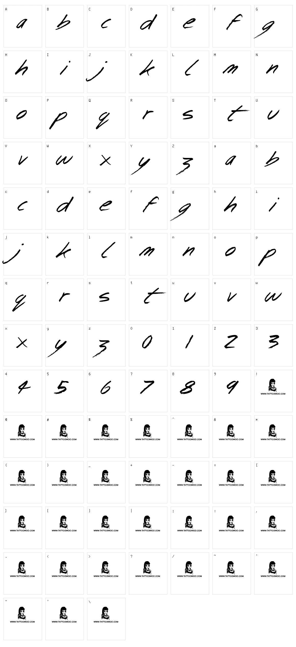 Bingo Bangos Character Set