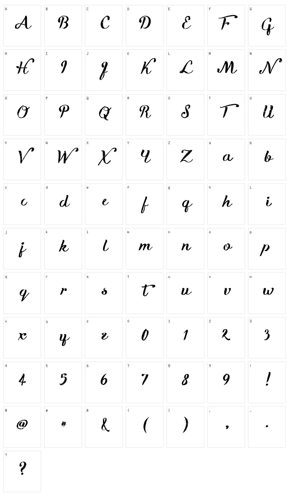 Kikelet Brush Character Set