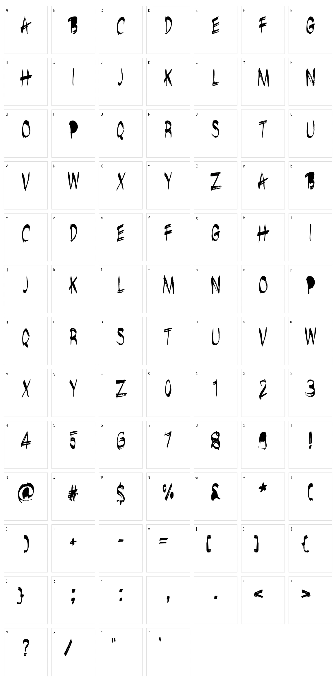 Brushshop Character Set