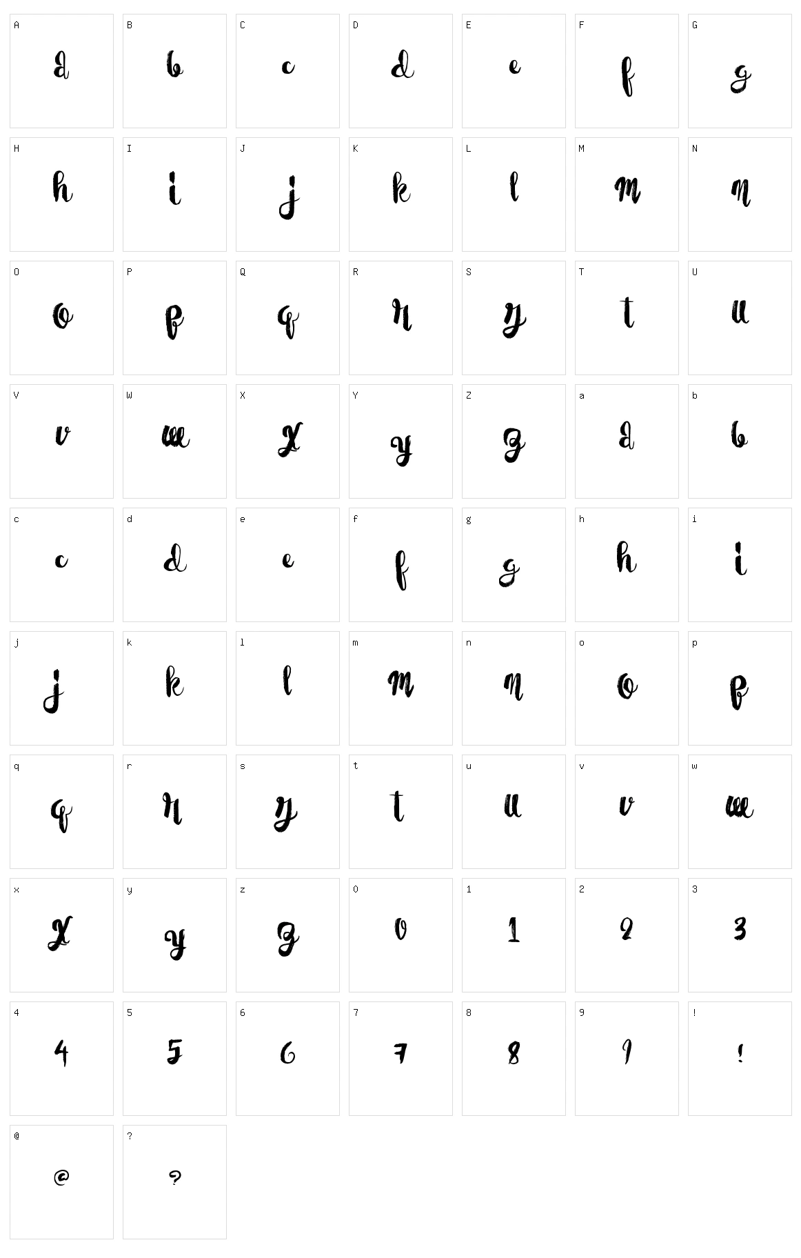 Paper Scraps Character Set