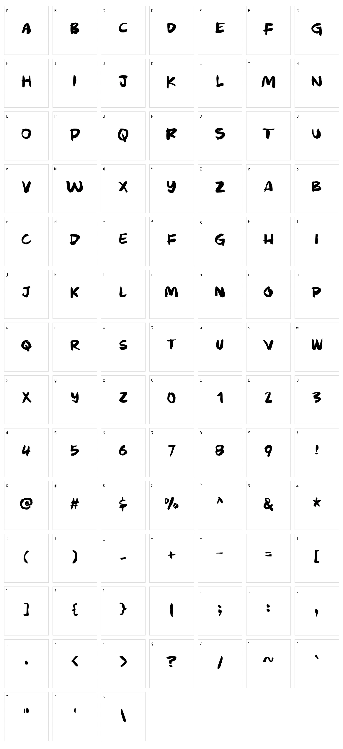 Murky Buzz Character Set