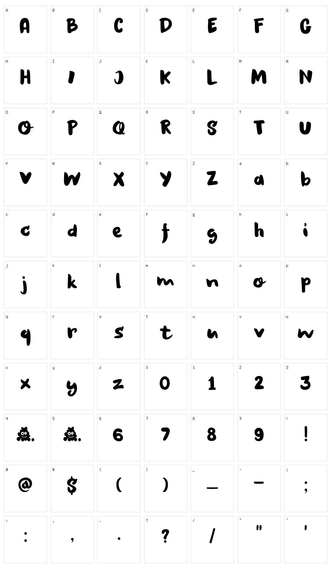 DK Struffoli Character Set