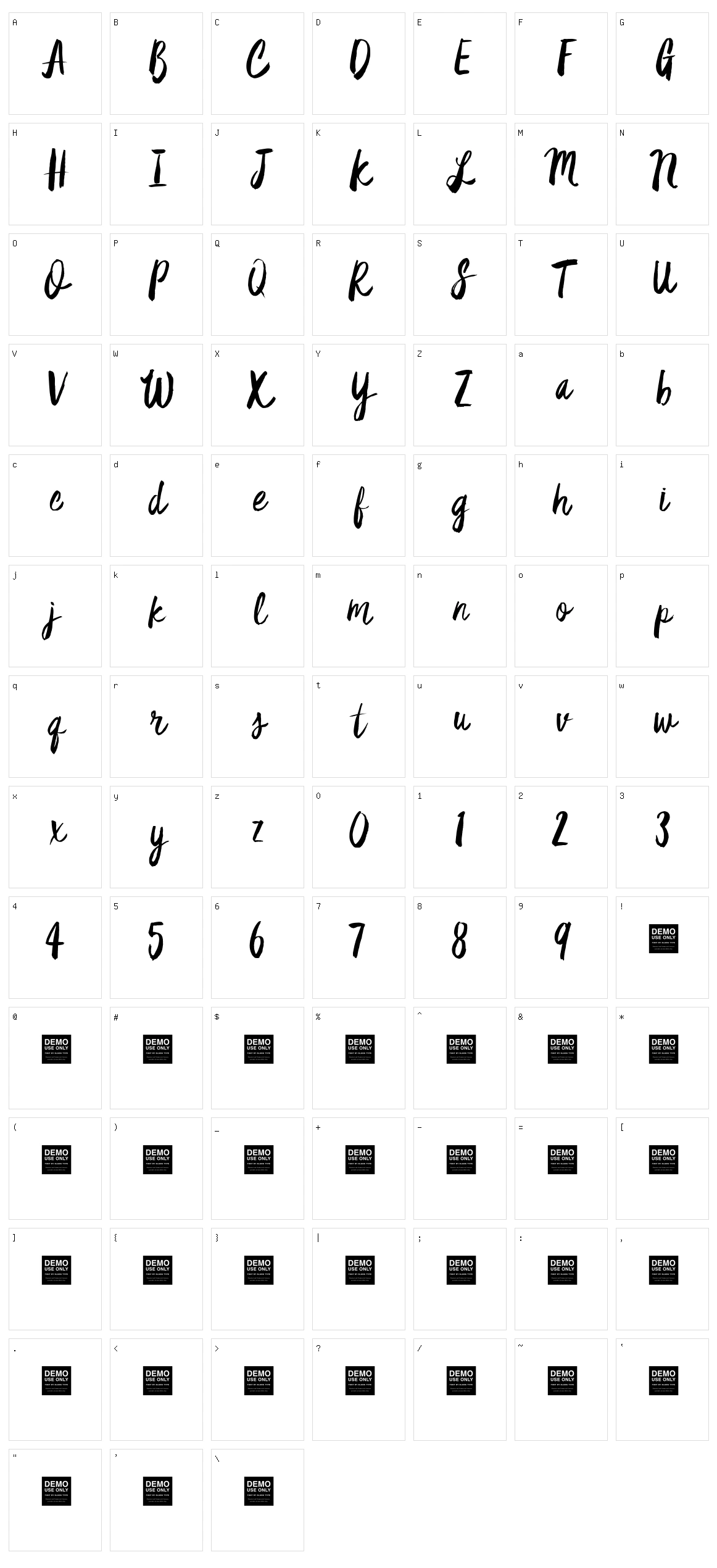 Star Dust Character Set