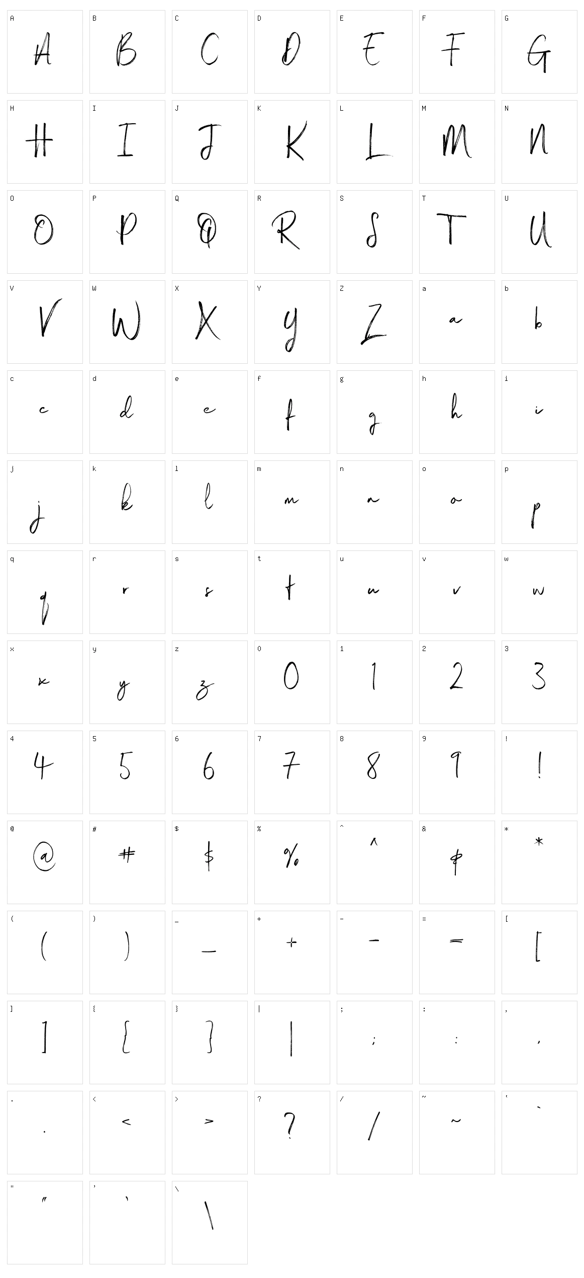 Magnite Character Set