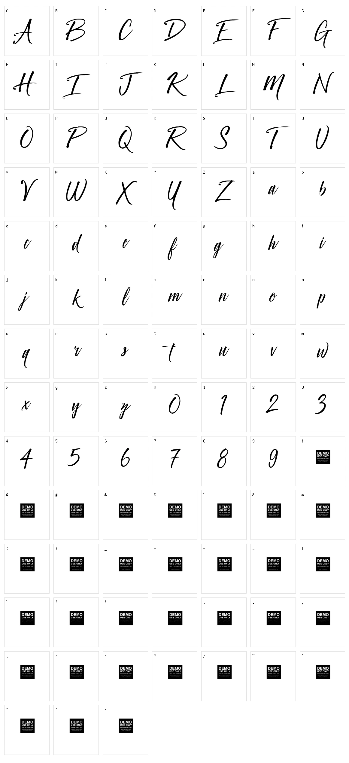 Crown Heights Character Set