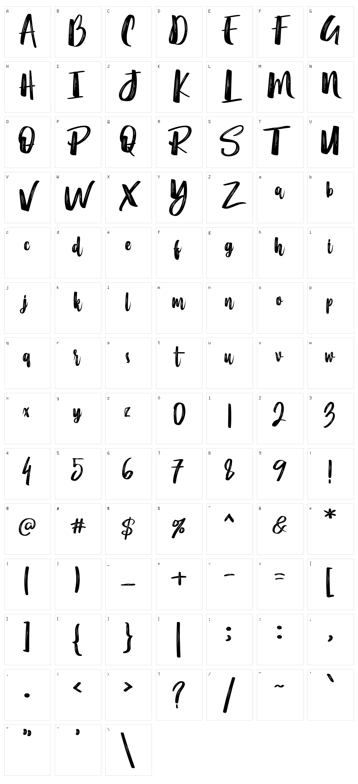 Merci Heart Character Set