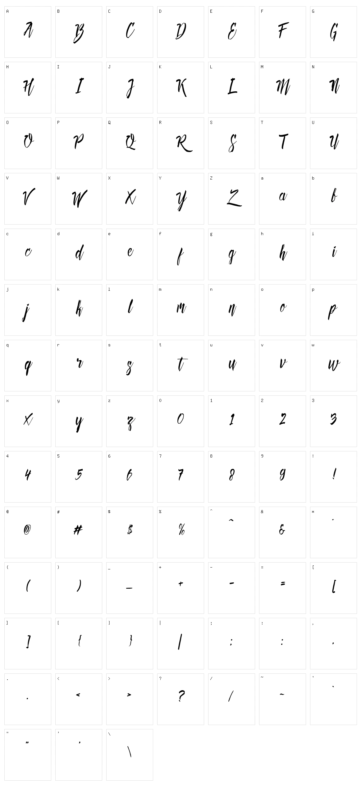 Deadhead Brush Character Set