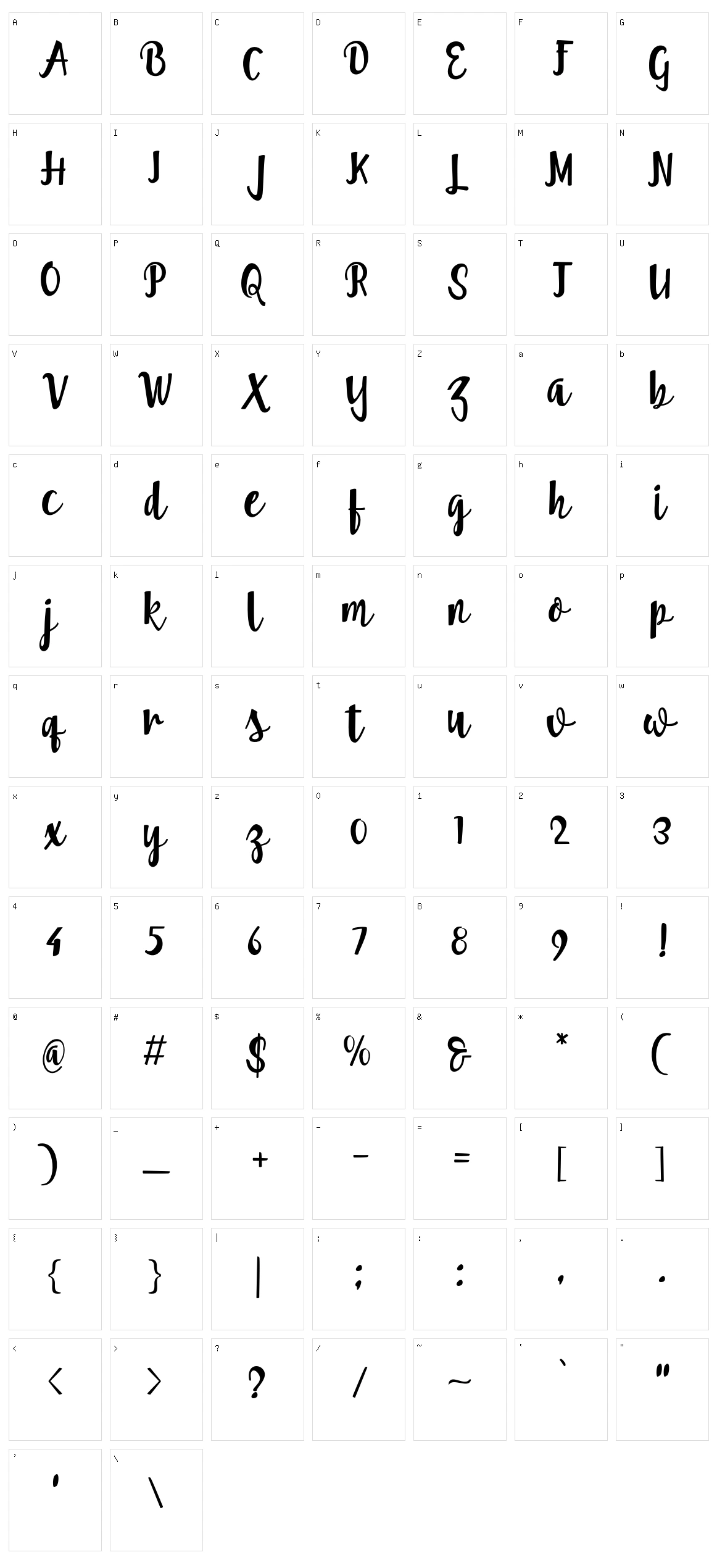 Umbrella Character Set