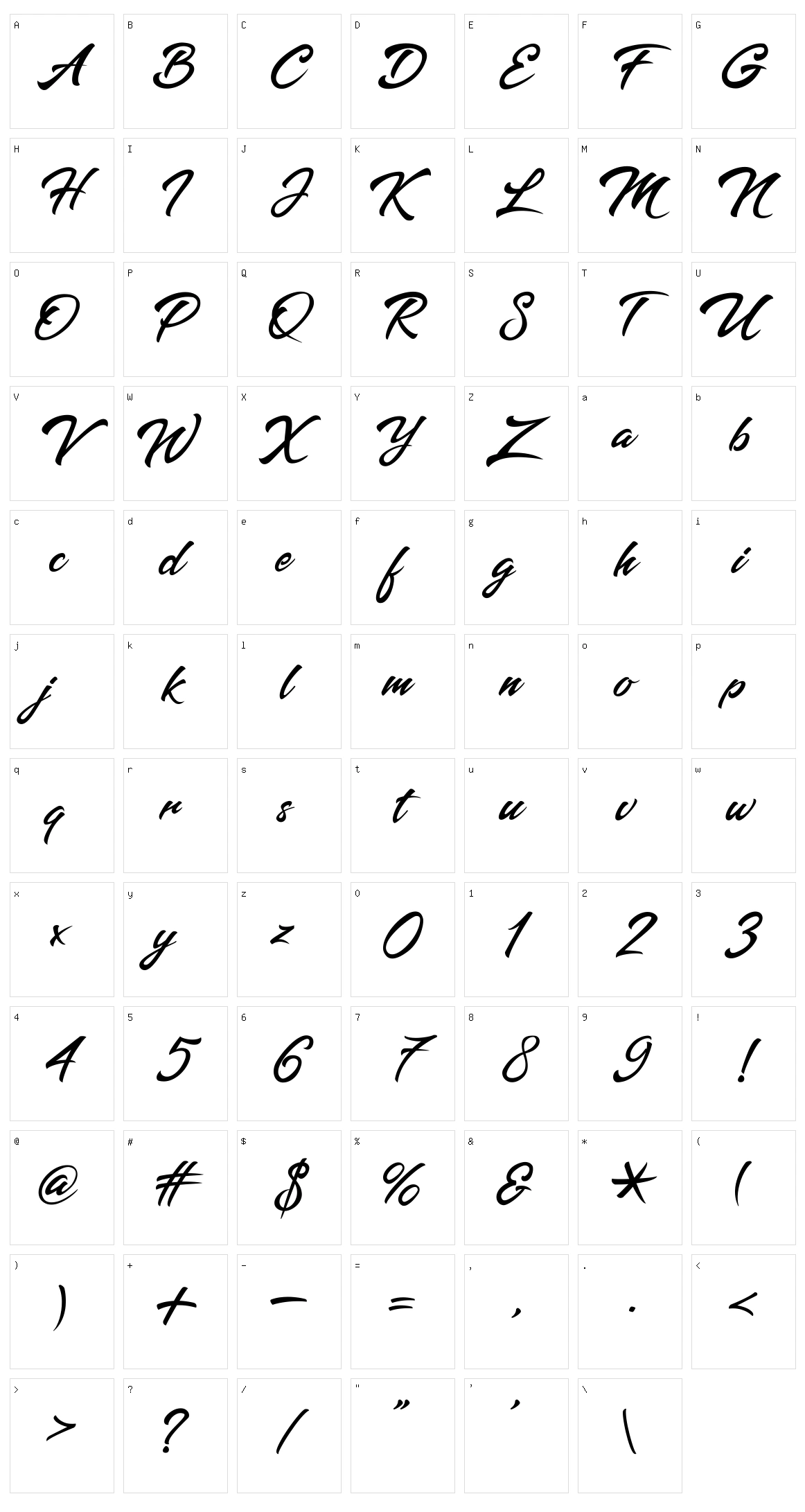 Batoshi Character Set
