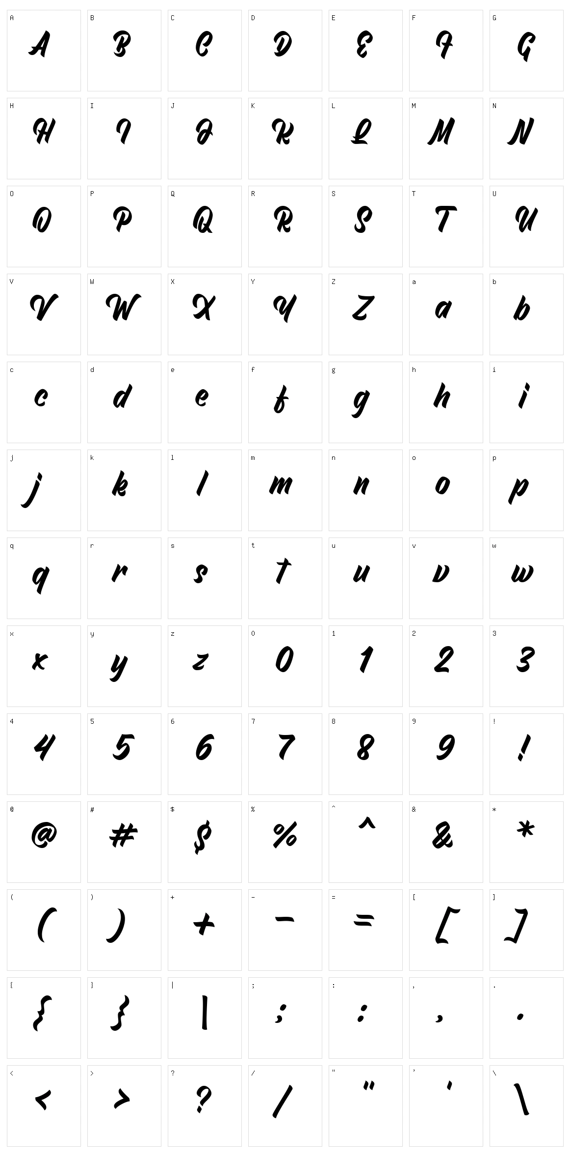 North Roksy Character Set