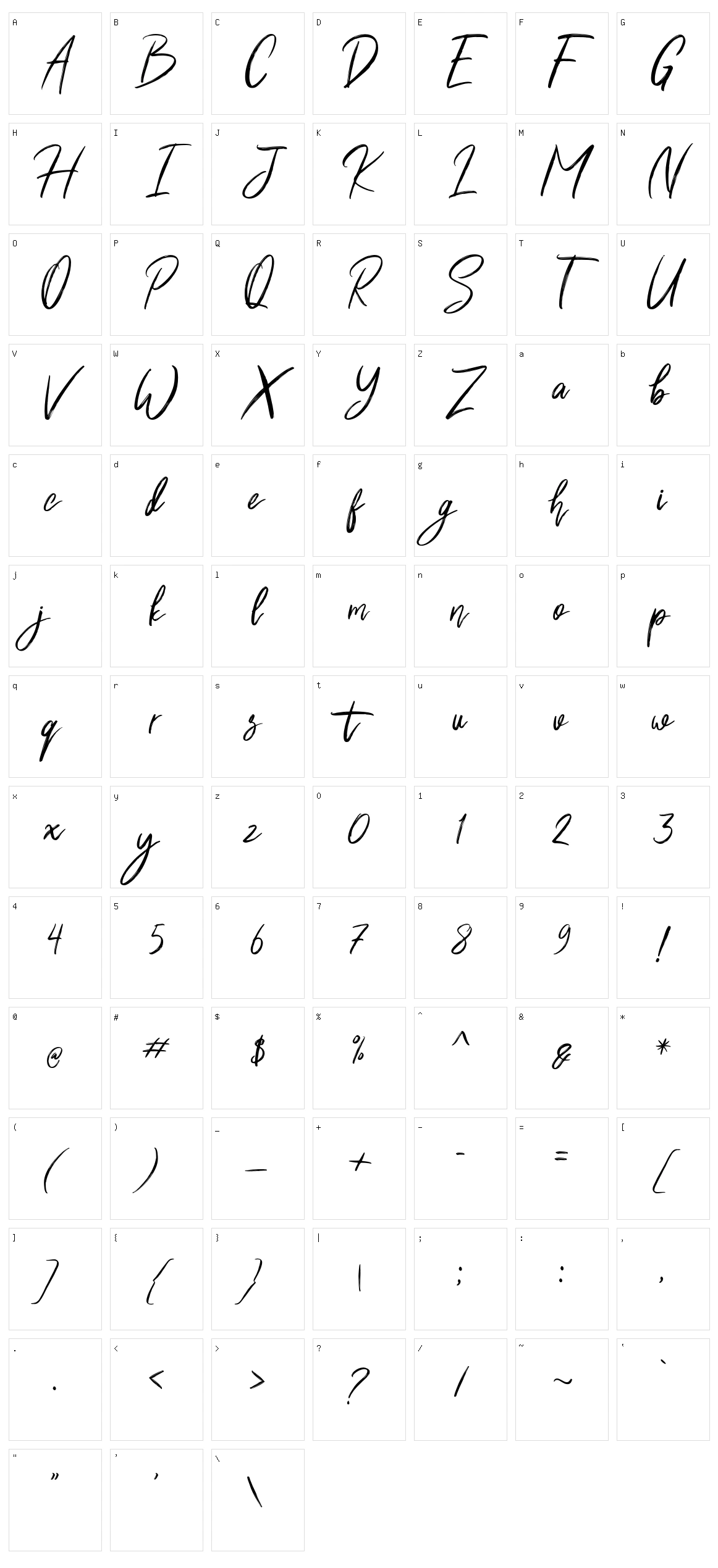 Shutten Reason Character Set