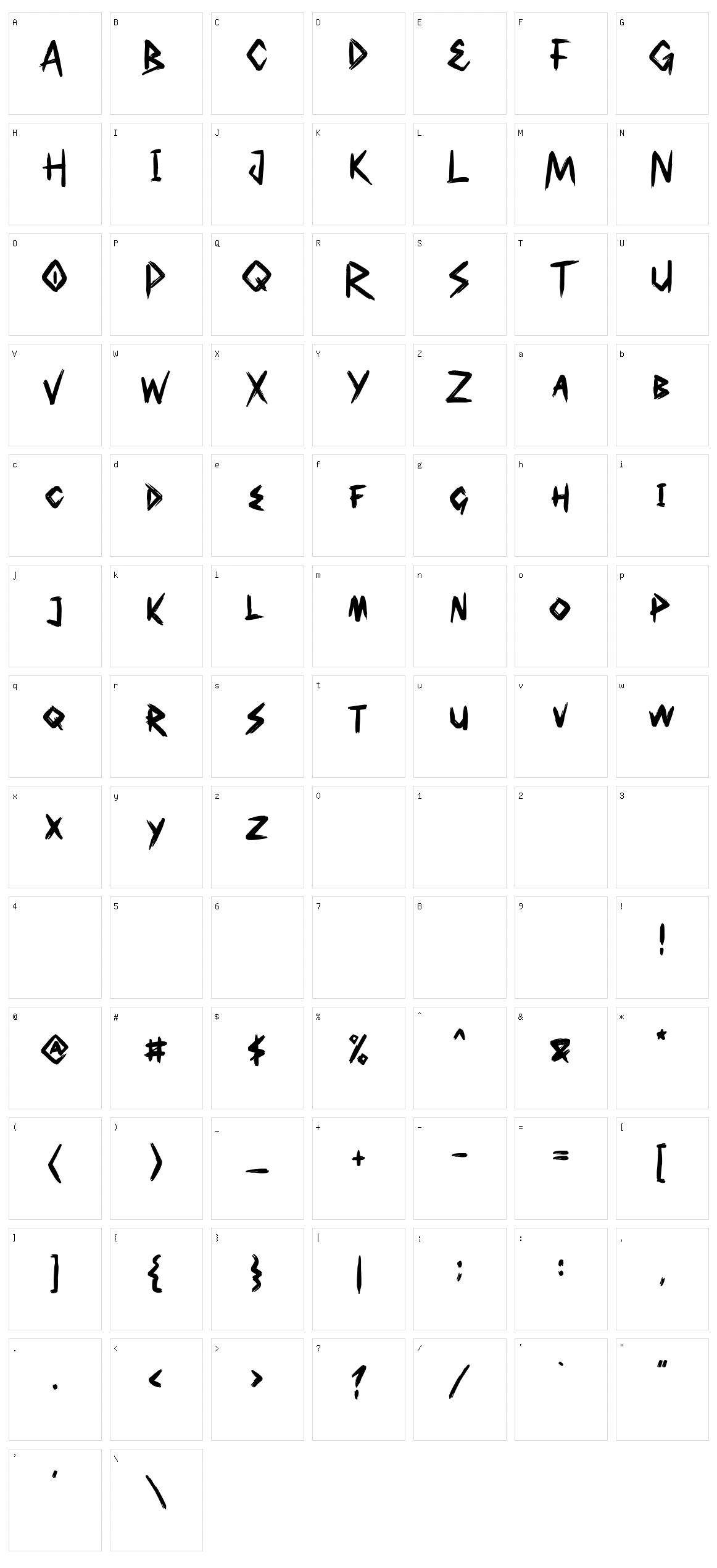 Southen Character Set