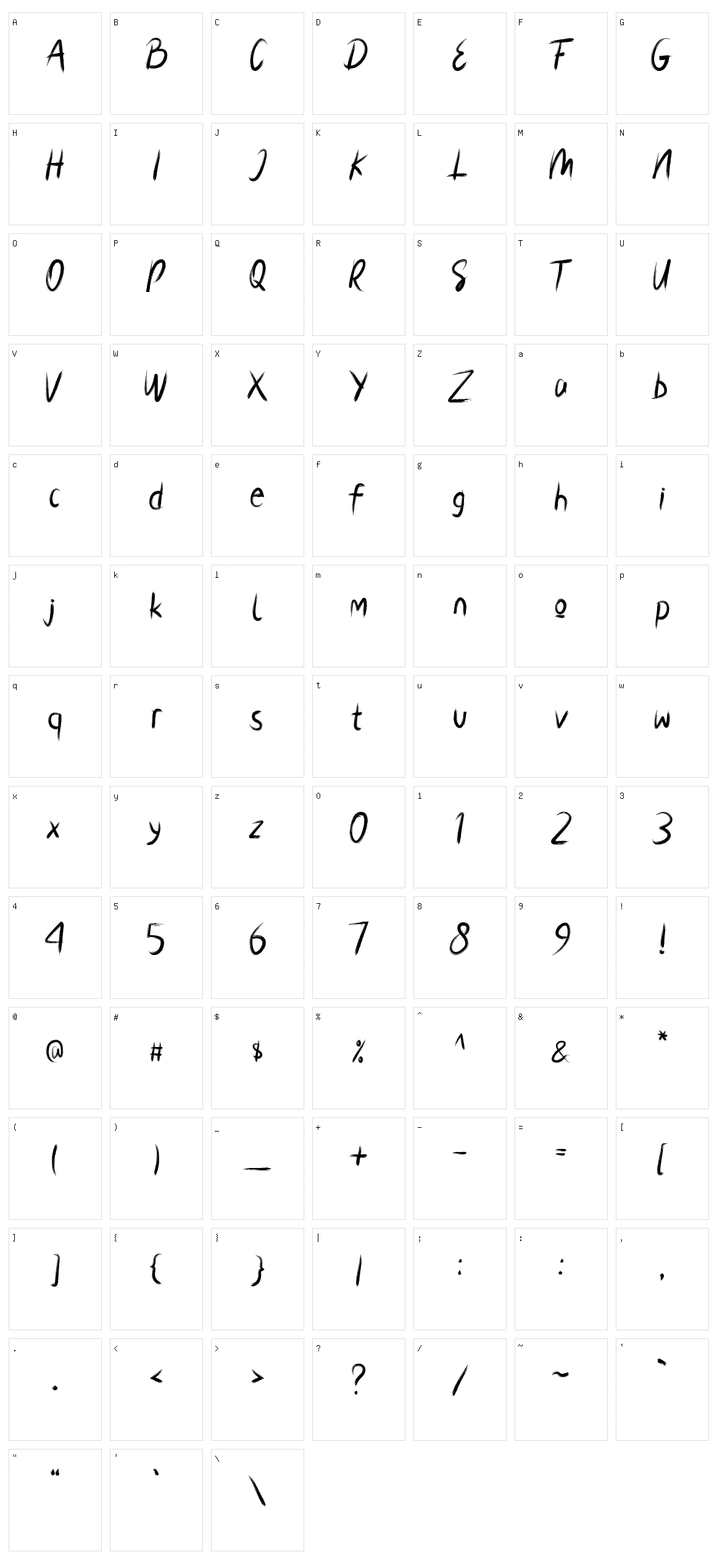 Jakarta Character Set