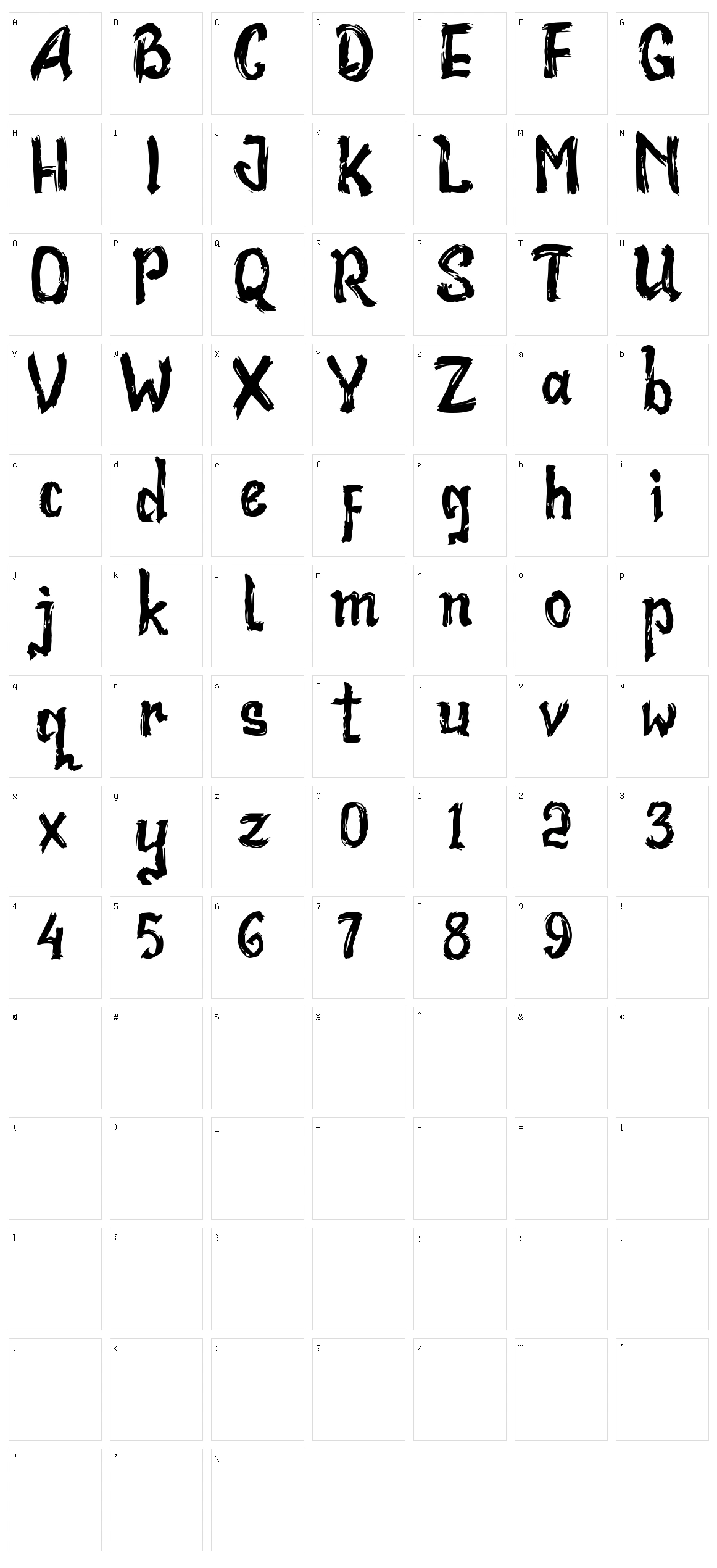 Bad Racer Character Set