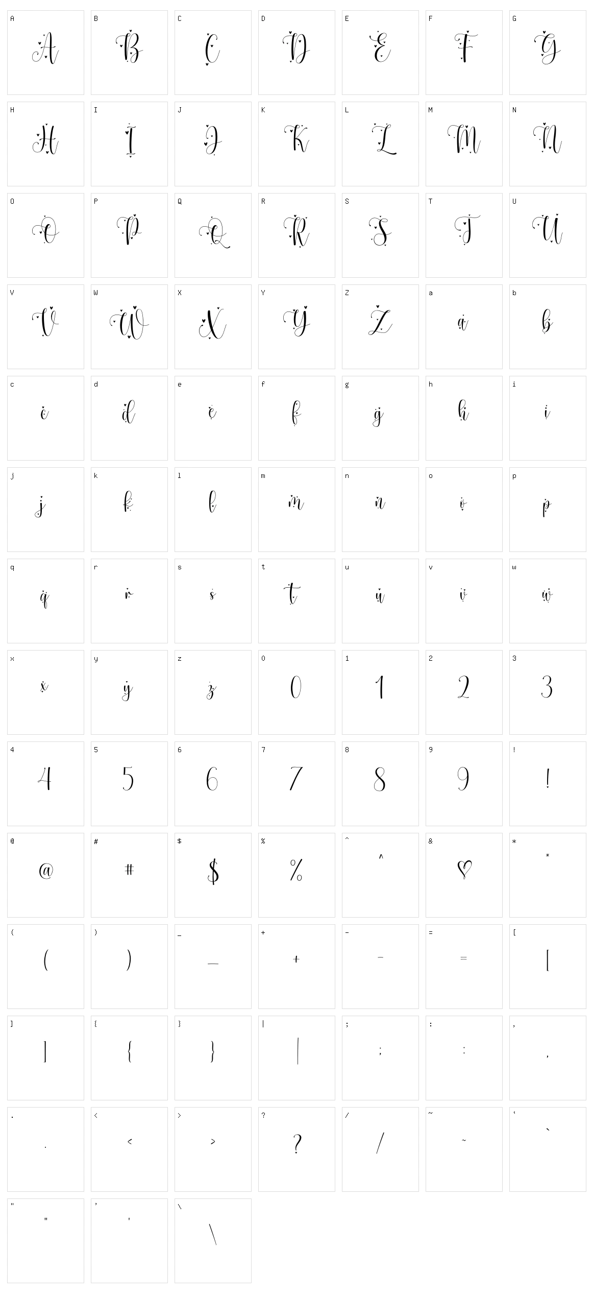 Mother Tongue Character Set