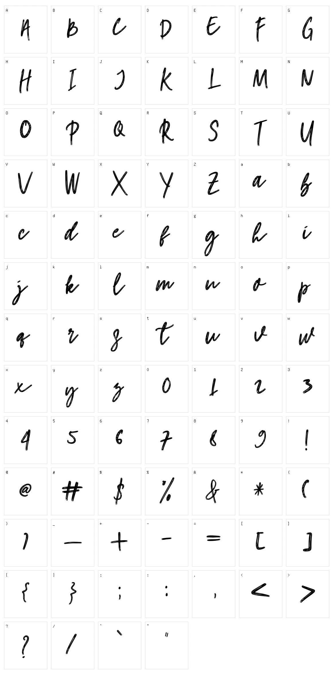 Hangouts Character Set