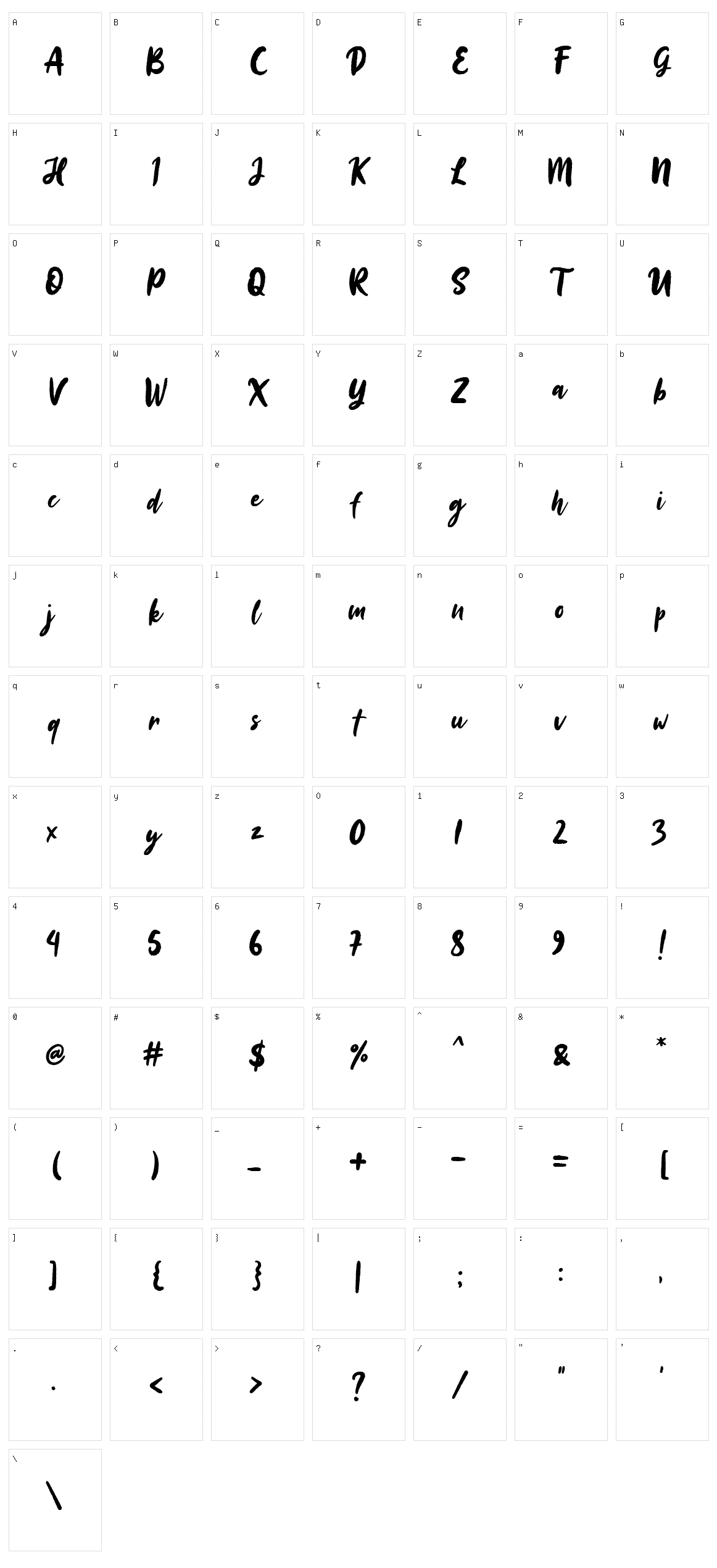 Sinestta Character Set