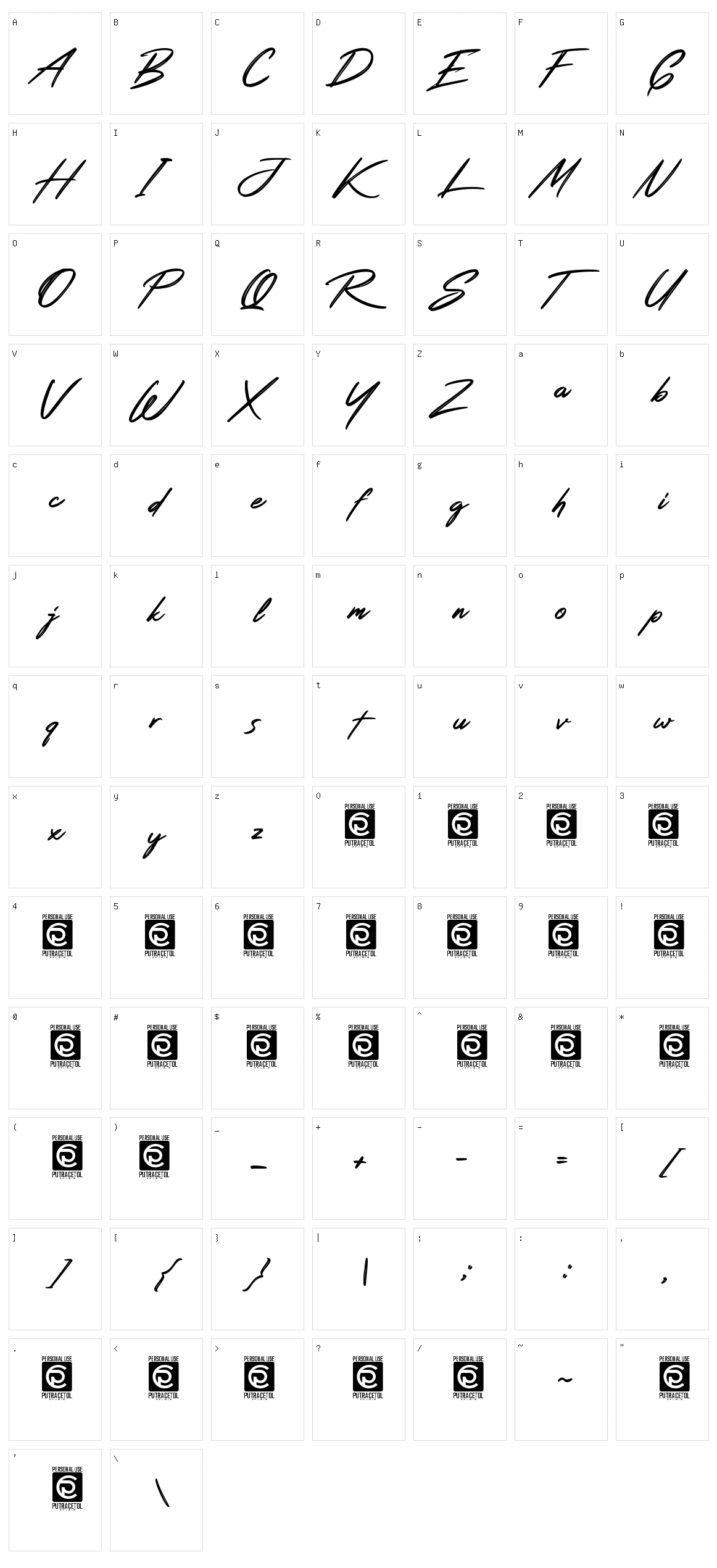 Rotters Character Set