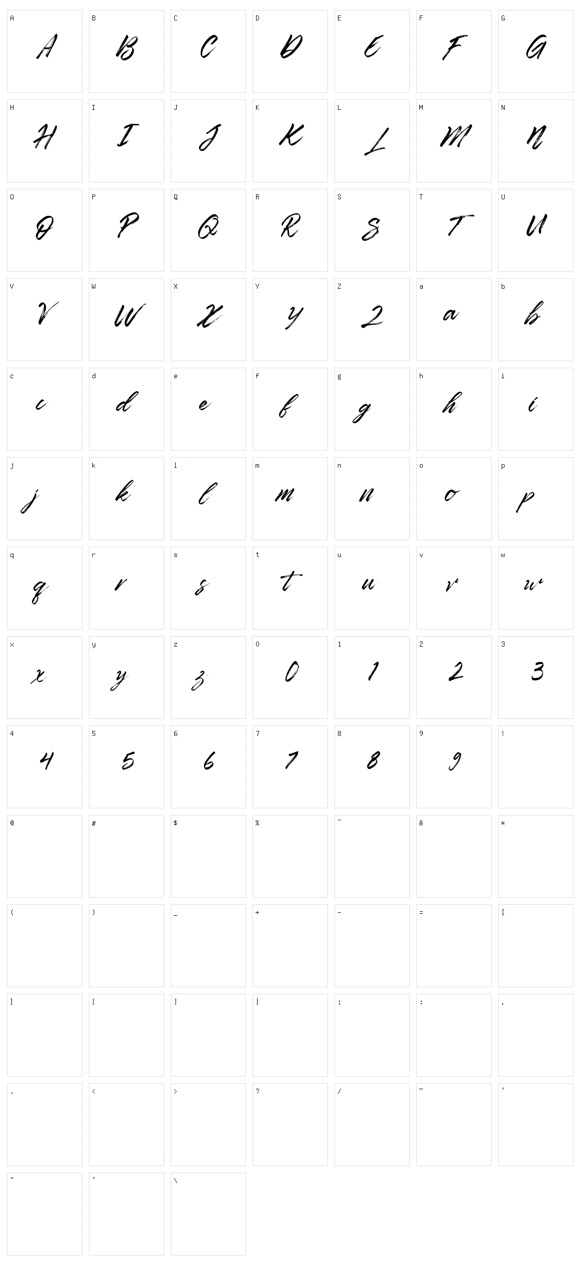 Zombiess Character Set