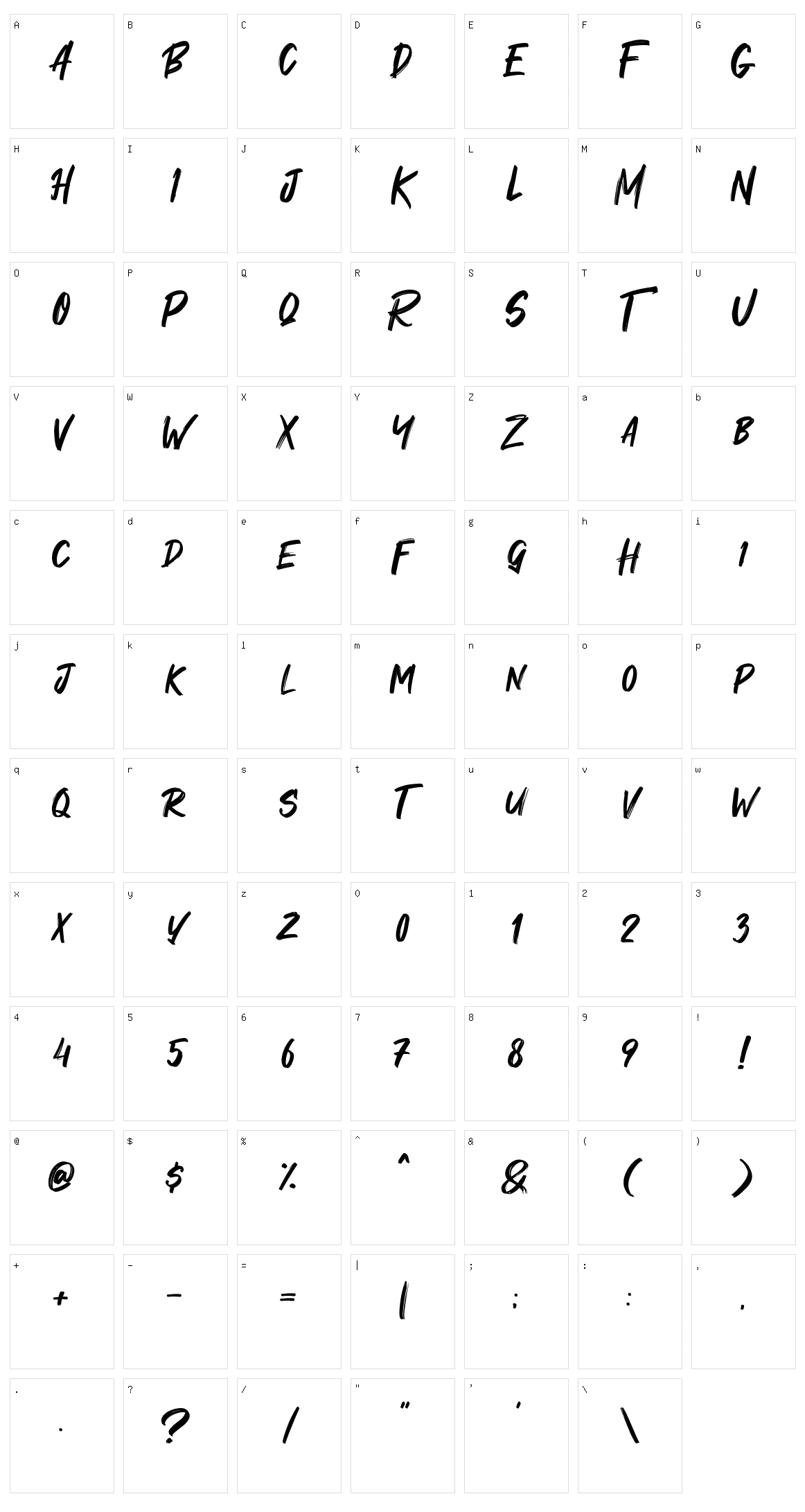 Maquire Character Set