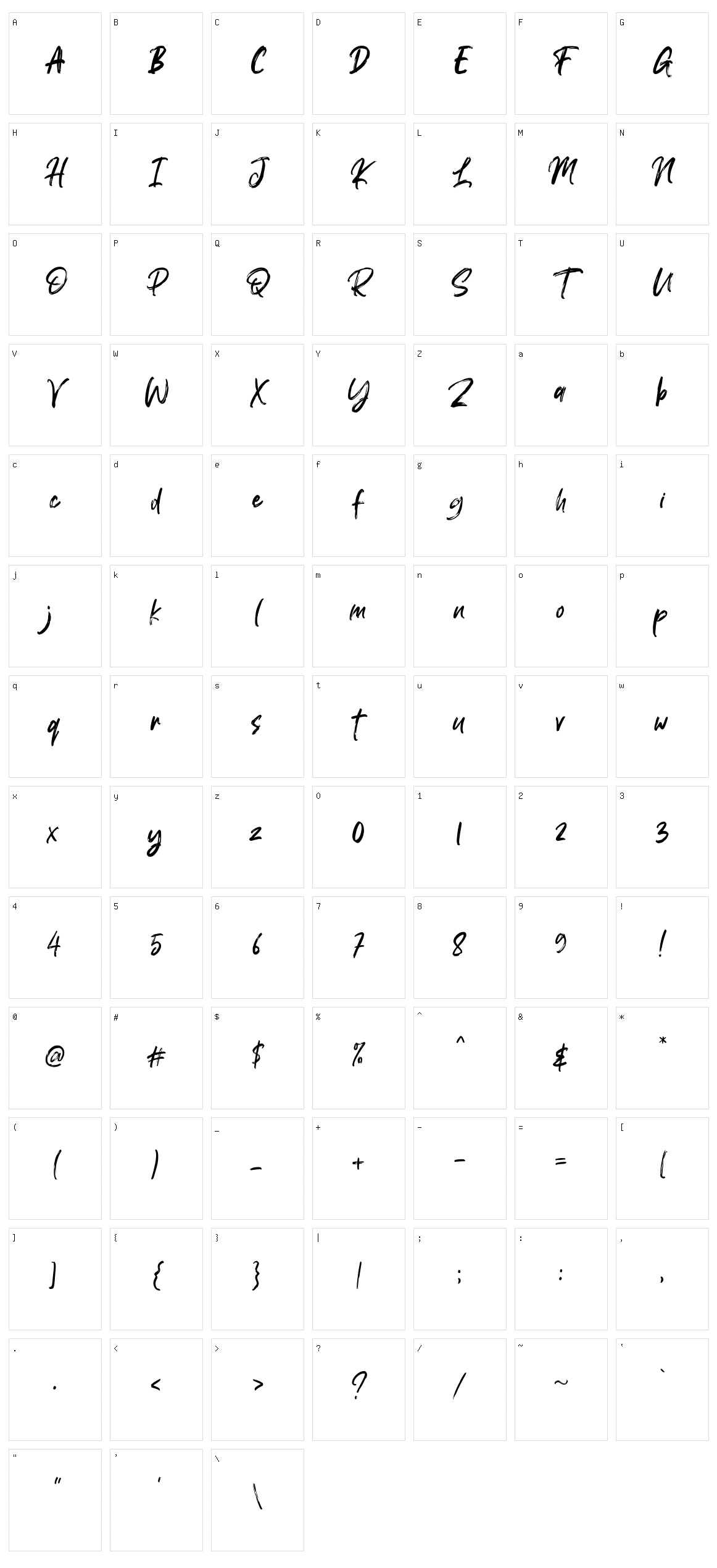 Roulette Character Set