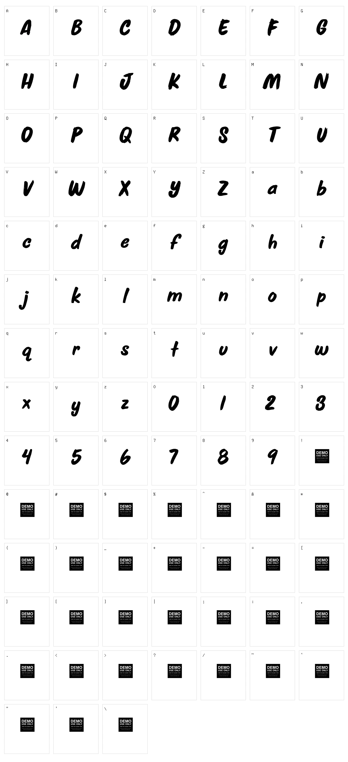 Jive Talk Character Set