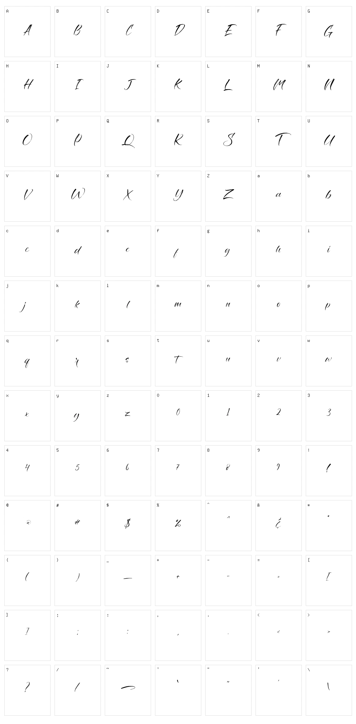 Savage Brush Character Set