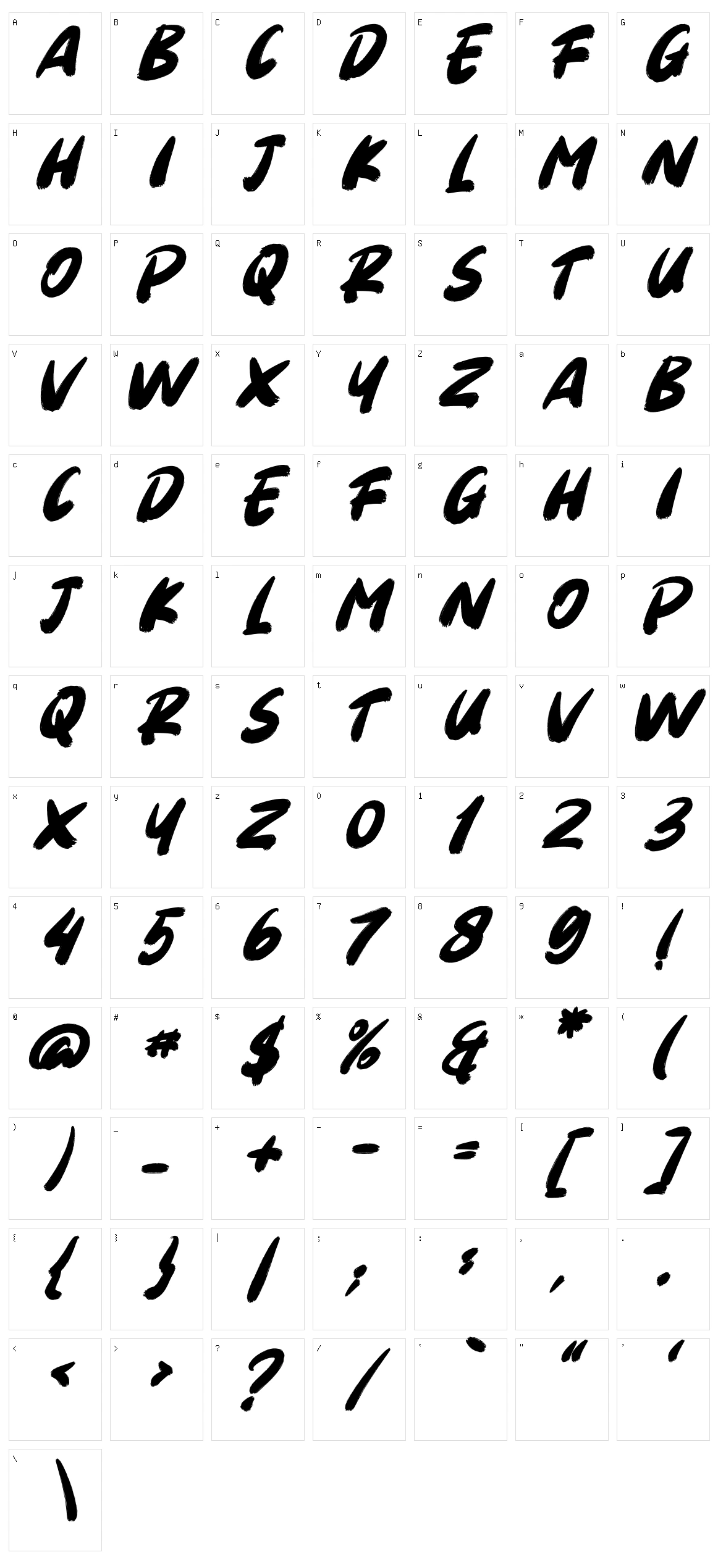 Rhodeport Character Set