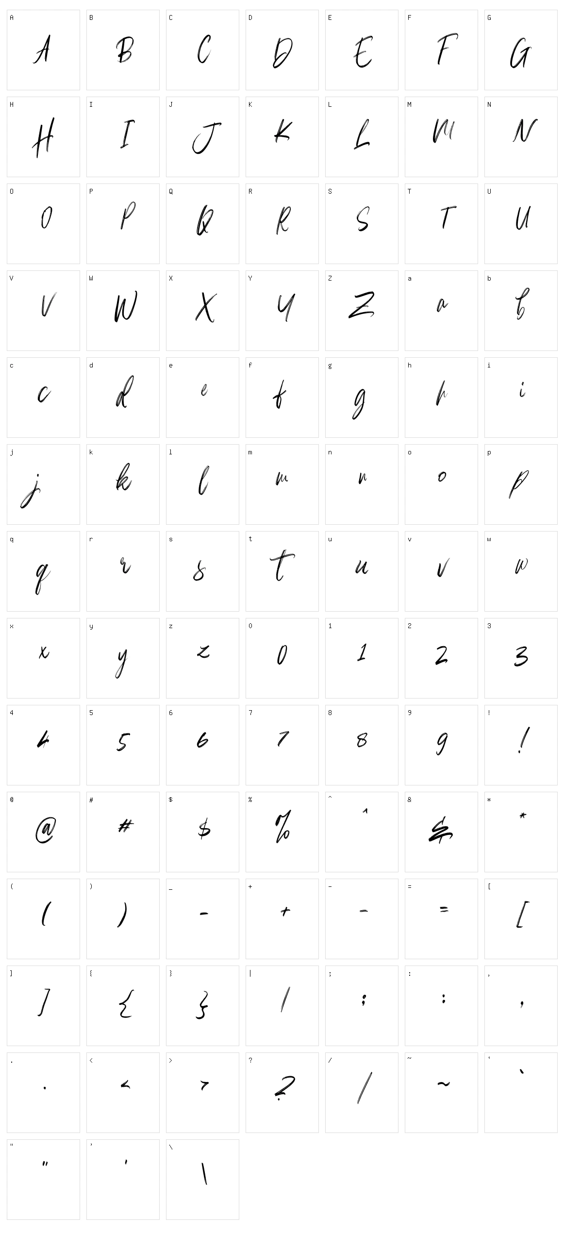 Balecimo Character Set